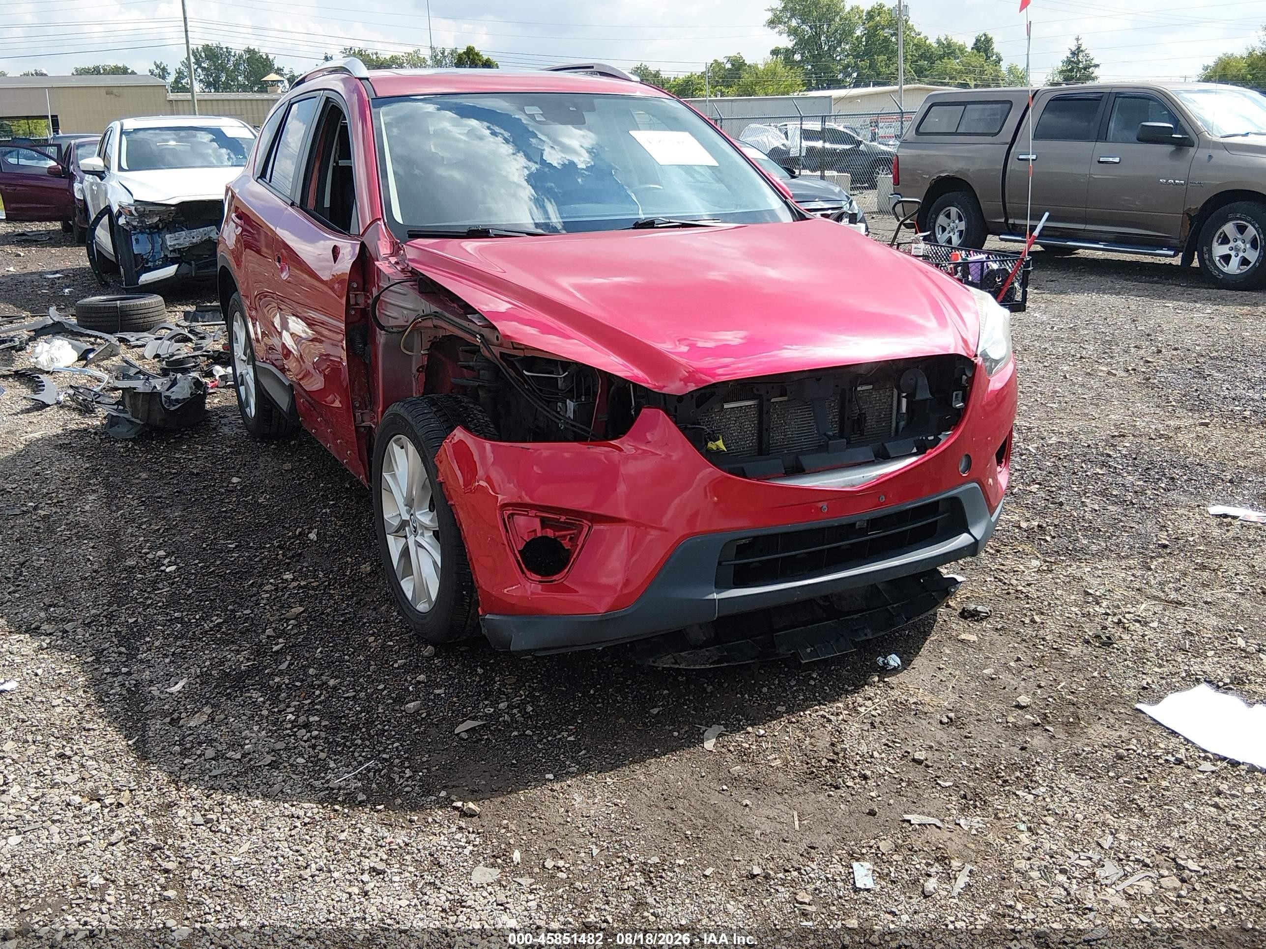 2014 Mazda Cx-5 Grand Touring Red vin: JM3KE4DY2E0371810