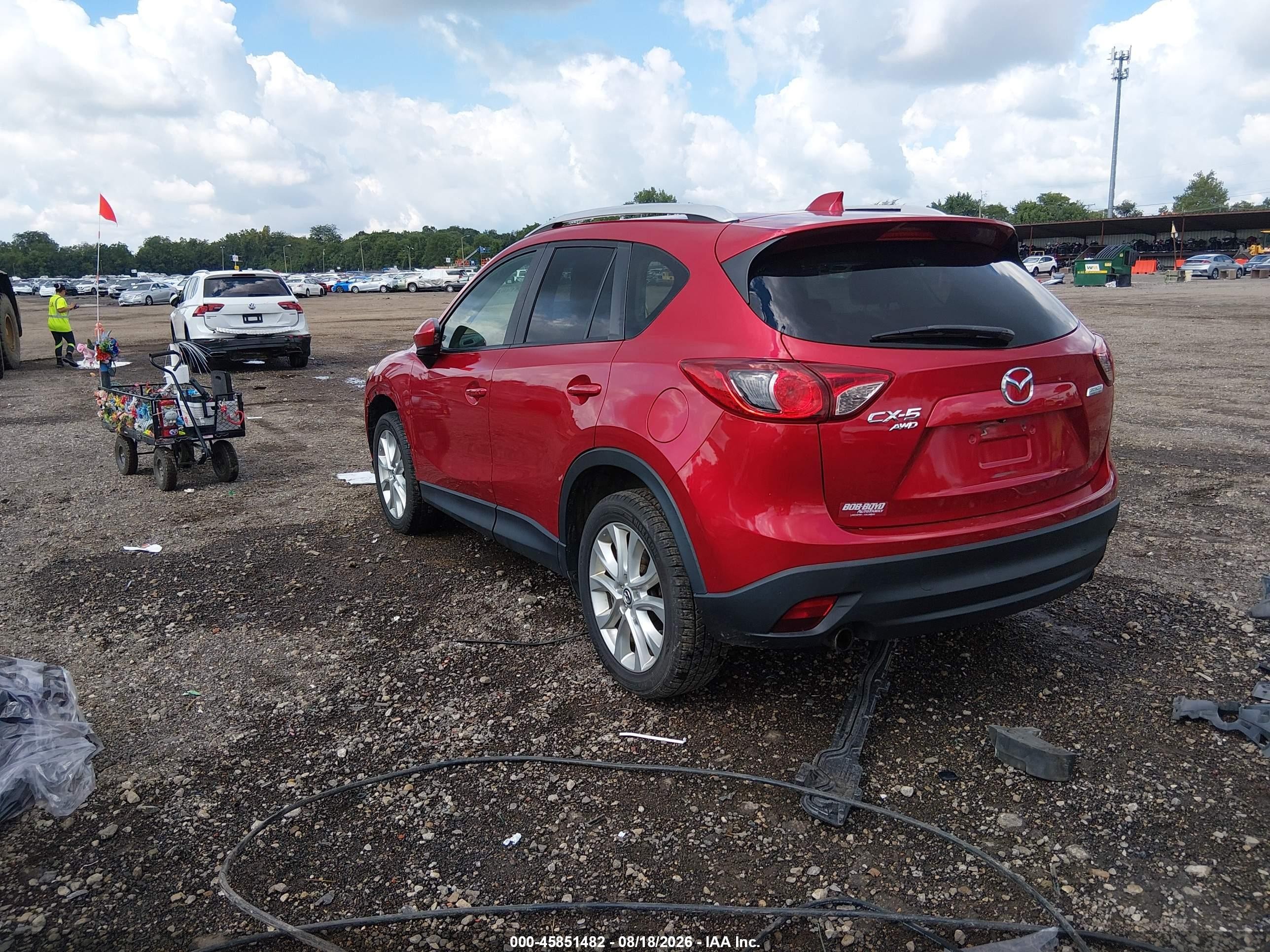 2014 Mazda Cx-5 Grand Touring Red vin: JM3KE4DY2E0371810