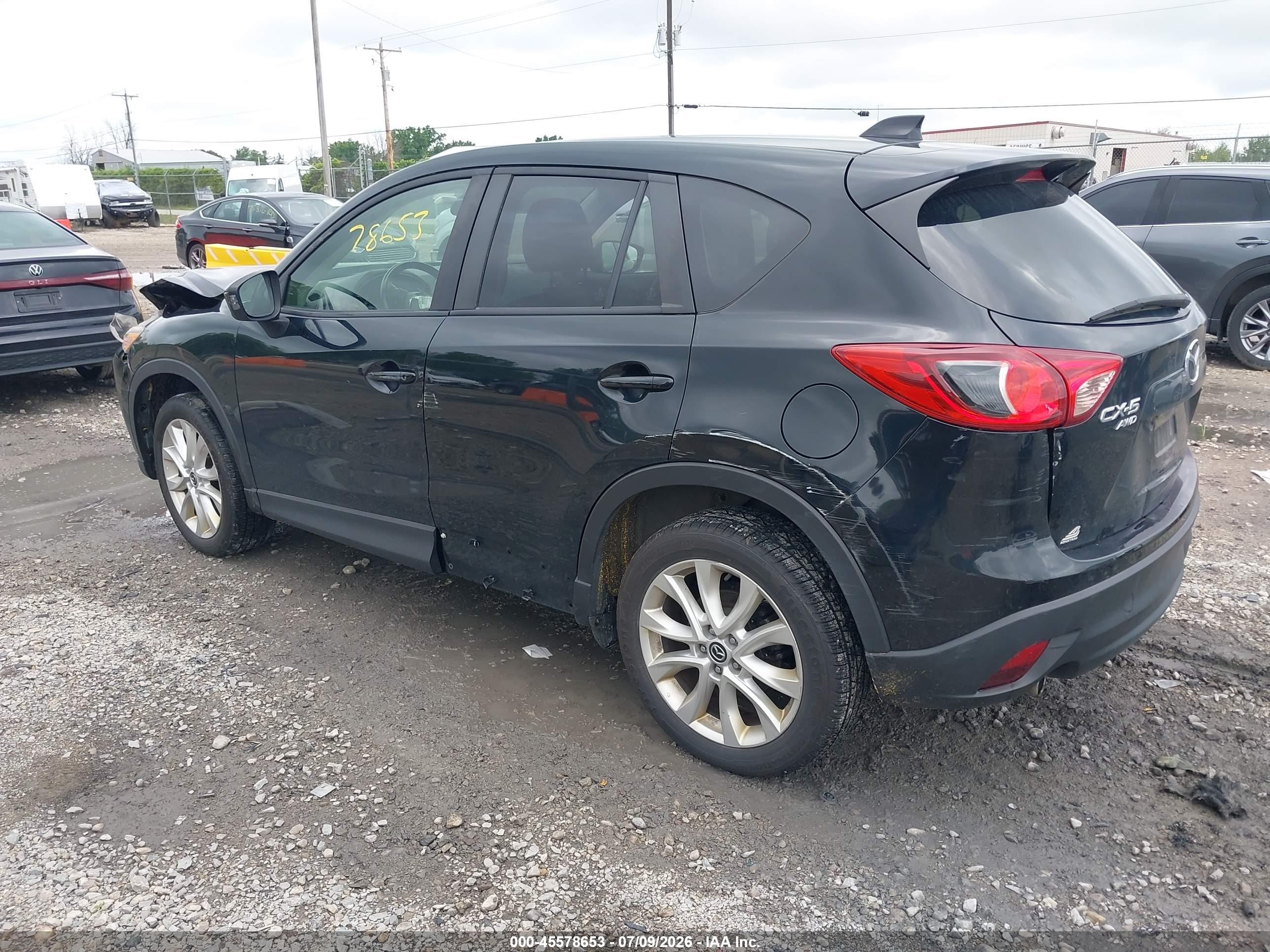 2014 Mazda Cx-5 Grand Touring Black vin: JM3KE4DY2E0373783