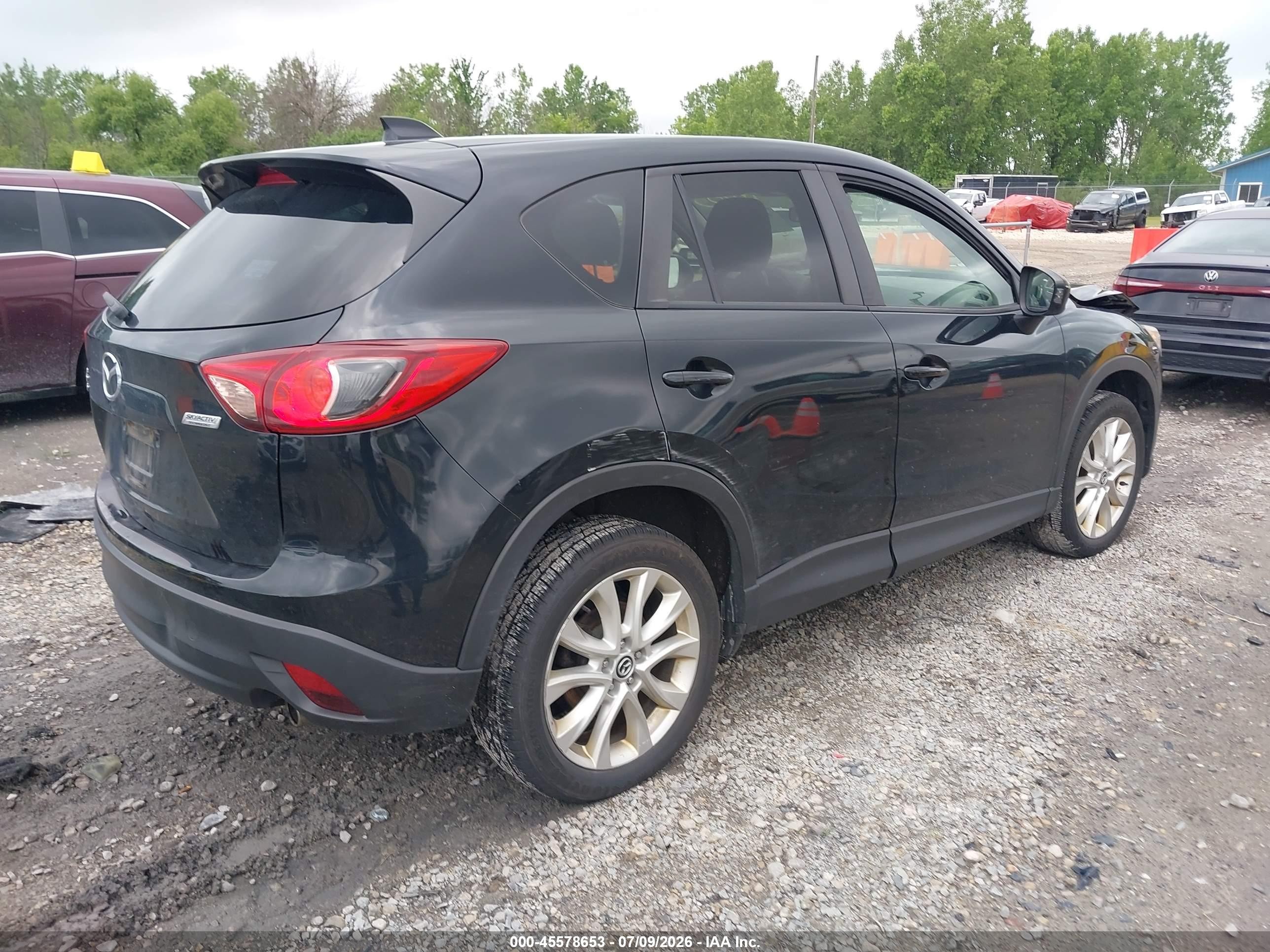 2014 Mazda Cx-5 Grand Touring Black vin: JM3KE4DY2E0373783