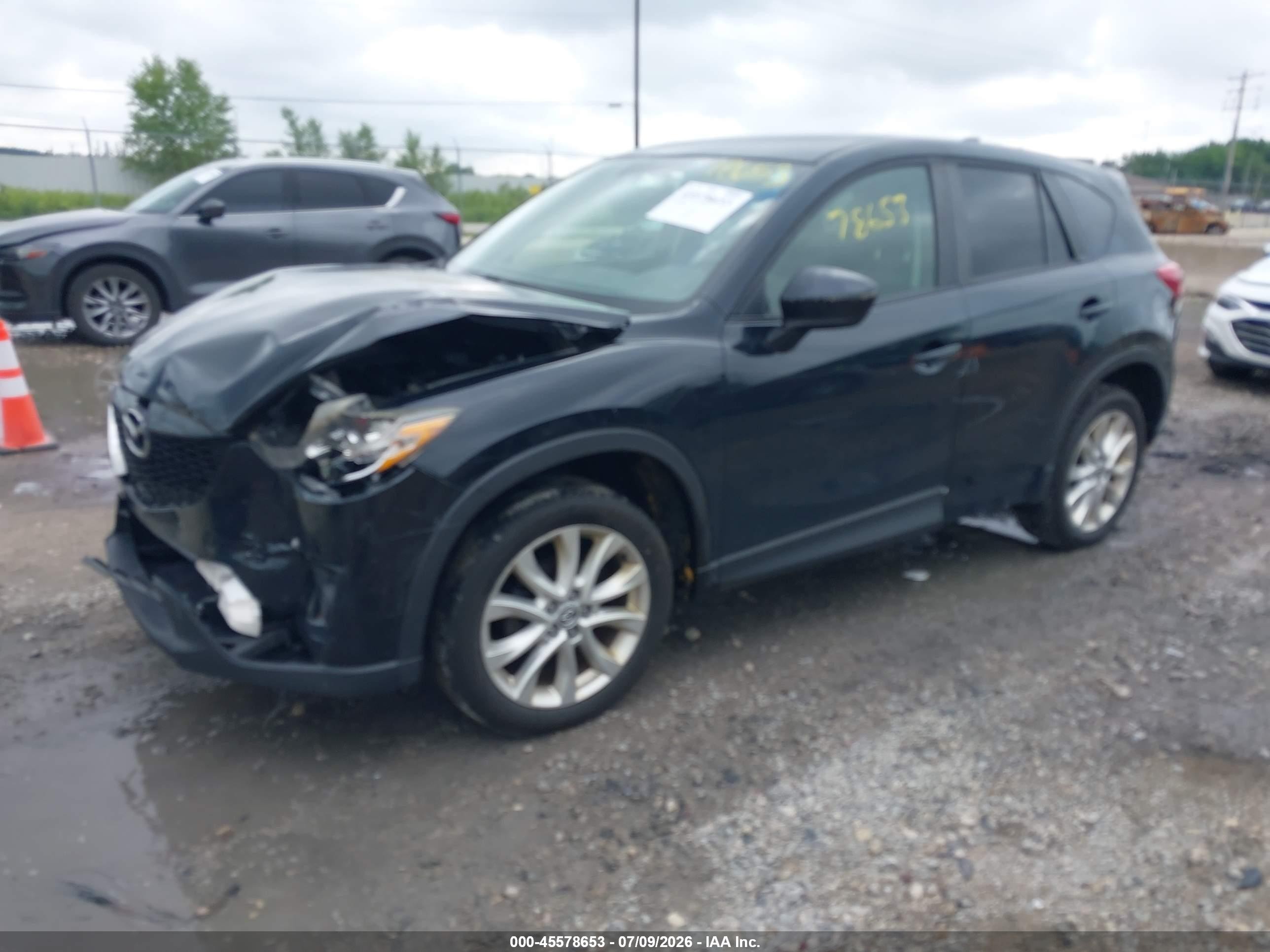 2014 Mazda Cx-5 Grand Touring Black vin: JM3KE4DY2E0373783