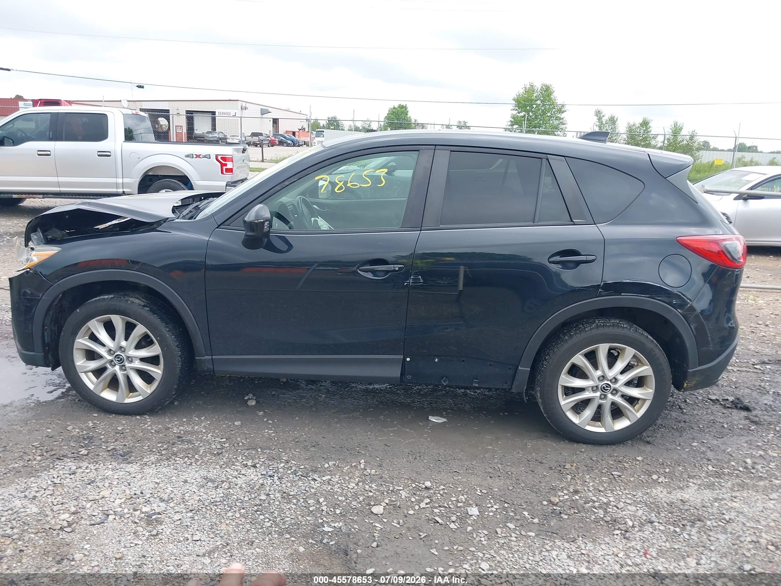2014 Mazda Cx-5 Grand Touring Black vin: JM3KE4DY2E0373783