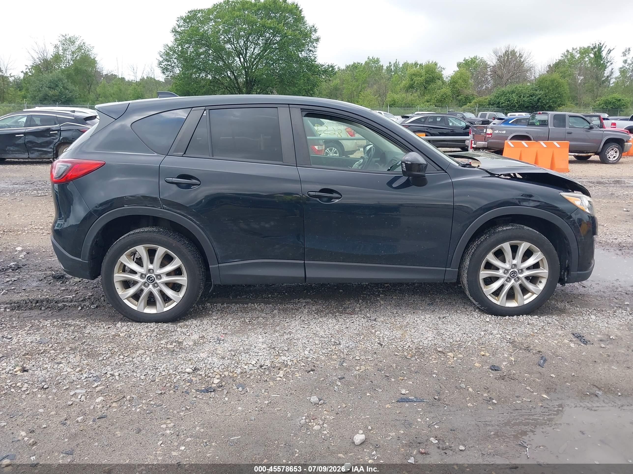 2014 Mazda Cx-5 Grand Touring Black vin: JM3KE4DY2E0373783