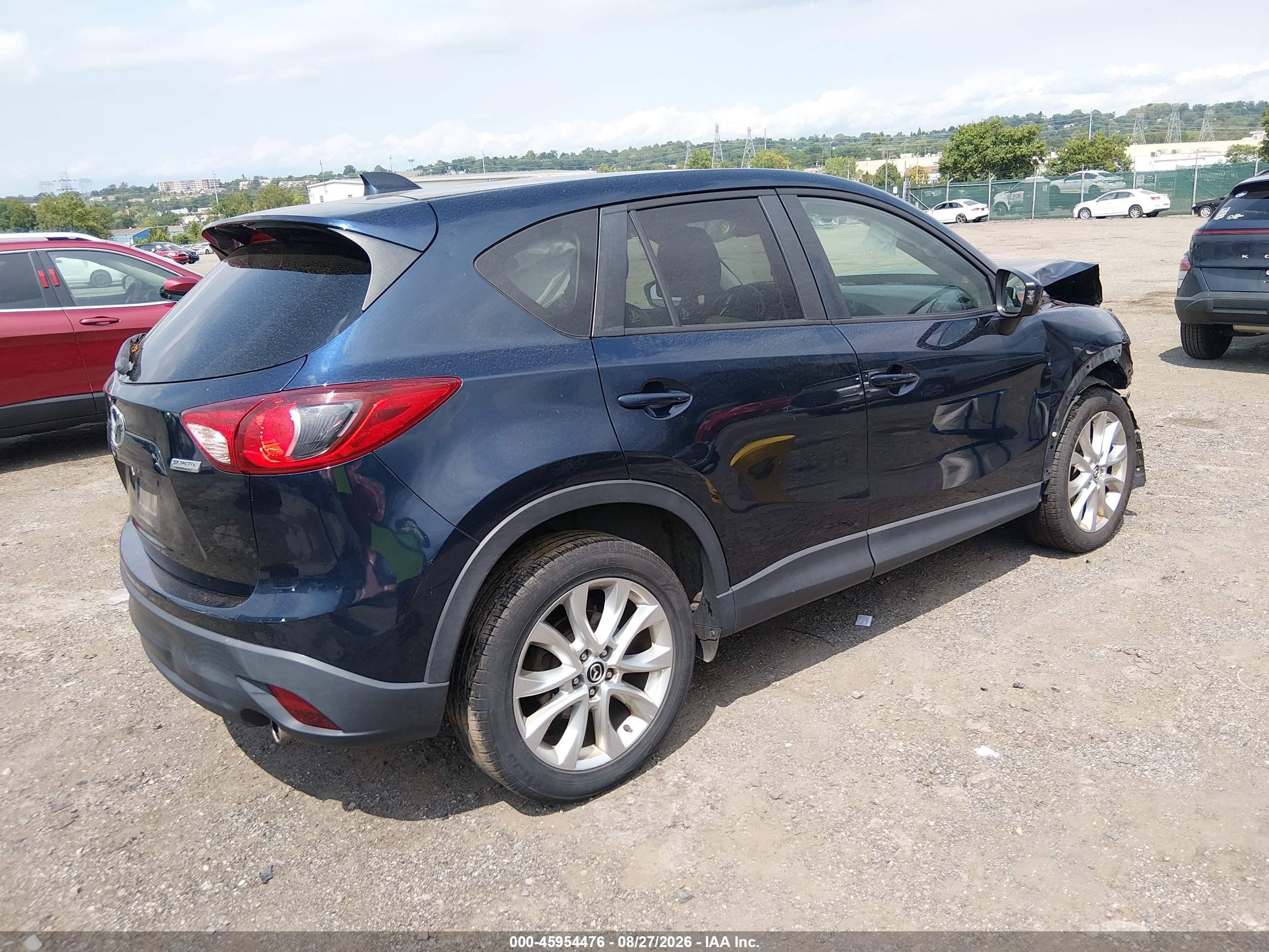 2014 Mazda Cx-5 Grand Touring Blue vin: JM3KE4DY2E0403655