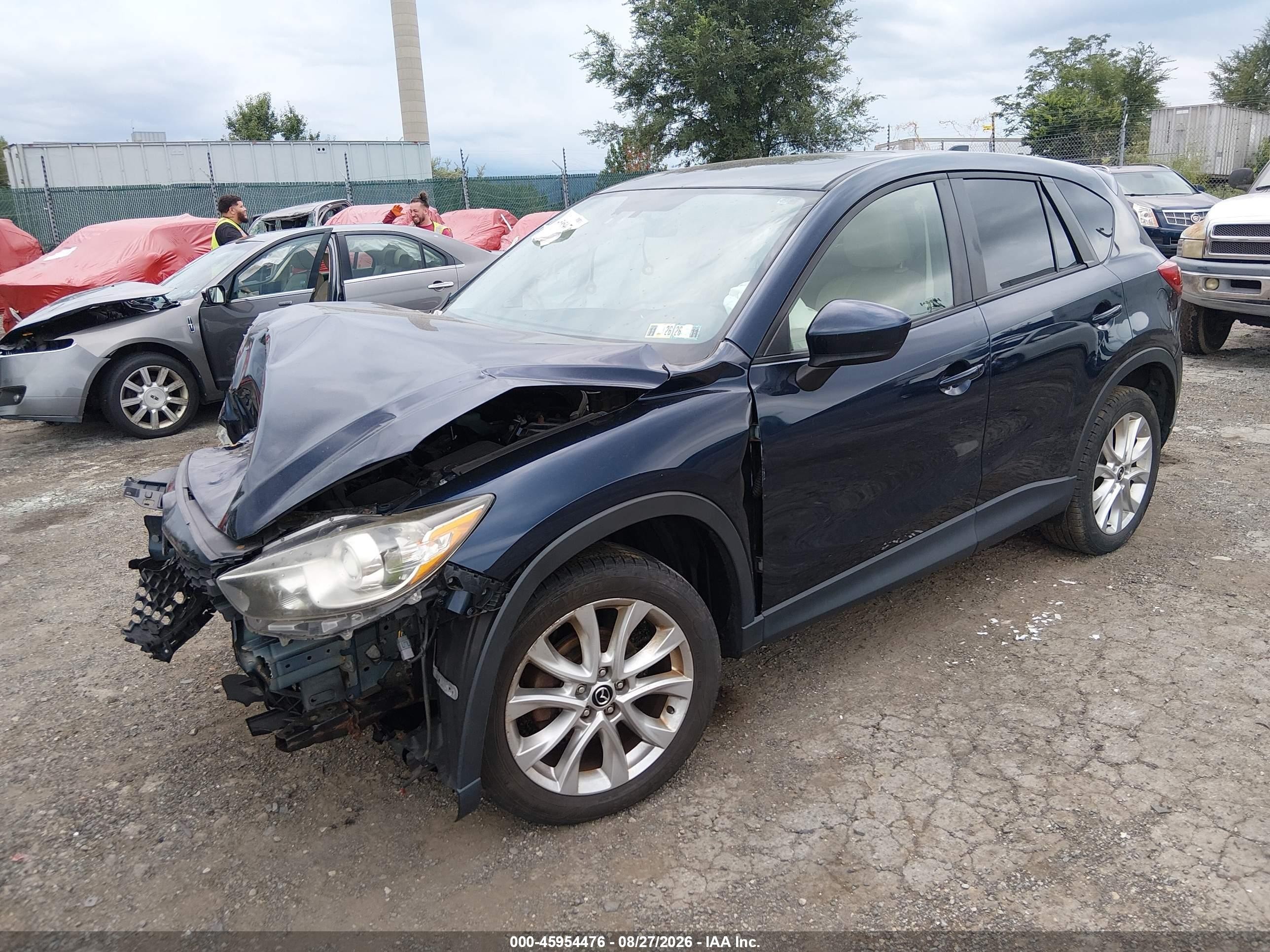2014 Mazda Cx-5 Grand Touring Blue vin: JM3KE4DY2E0403655