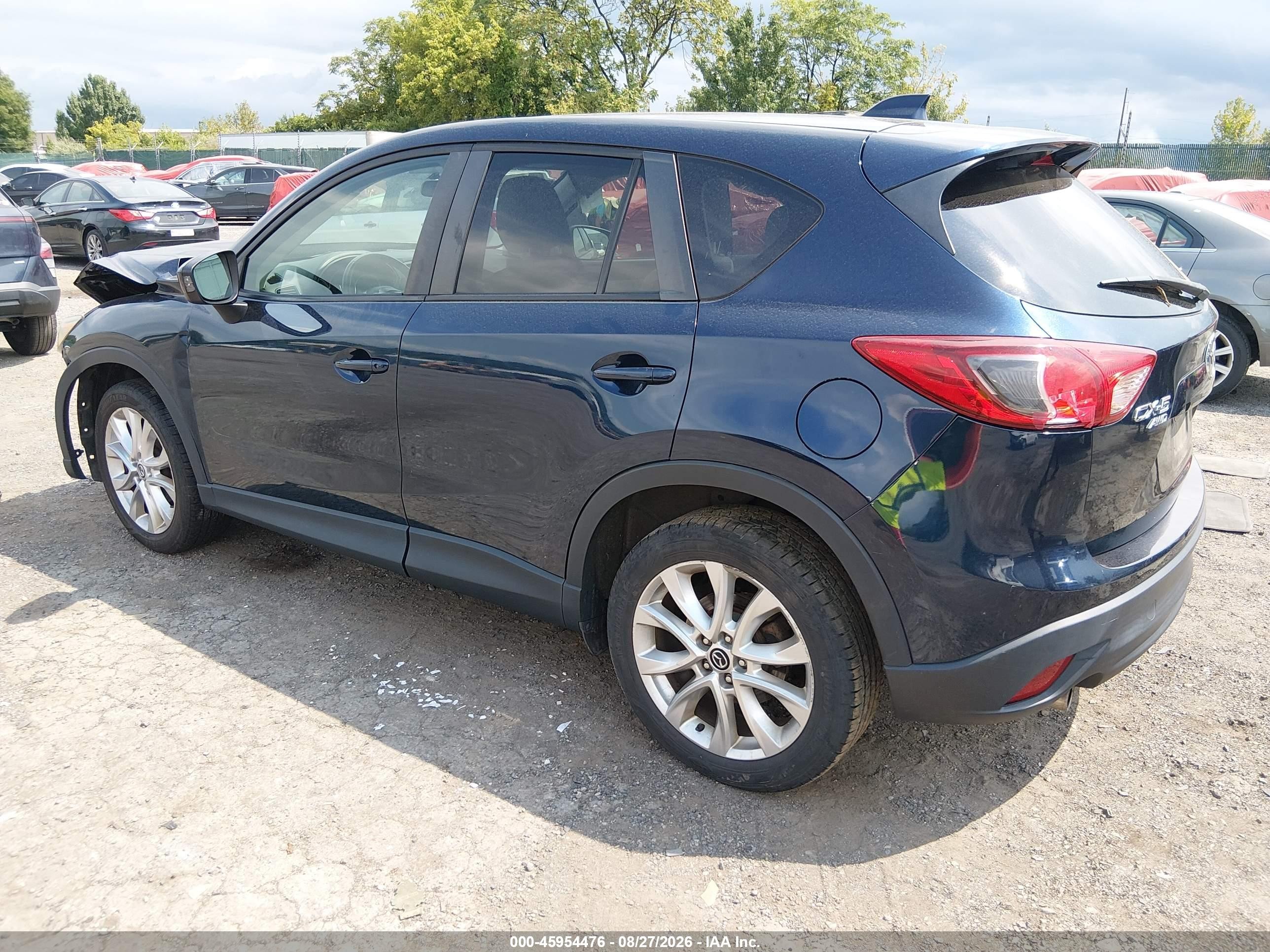 2014 Mazda Cx-5 Grand Touring Blue vin: JM3KE4DY2E0403655