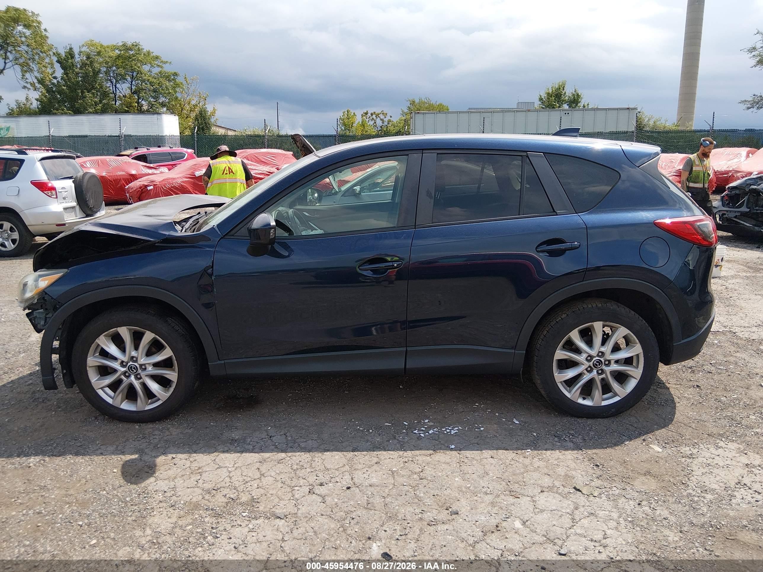 2014 Mazda Cx-5 Grand Touring Blue vin: JM3KE4DY2E0403655