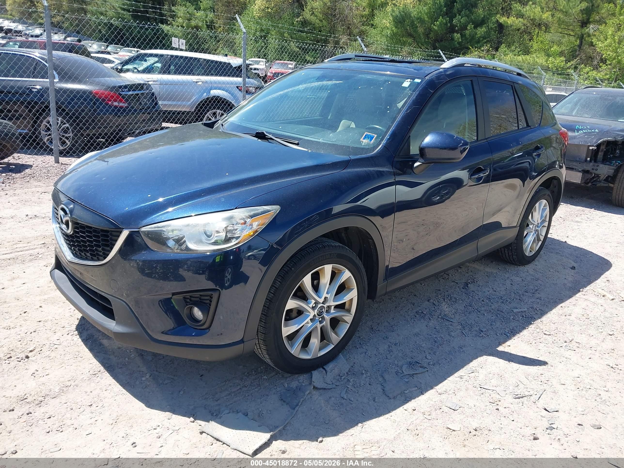2015 Mazda Cx-5 Grand Touring Blue vin: JM3KE4DY2F0456762