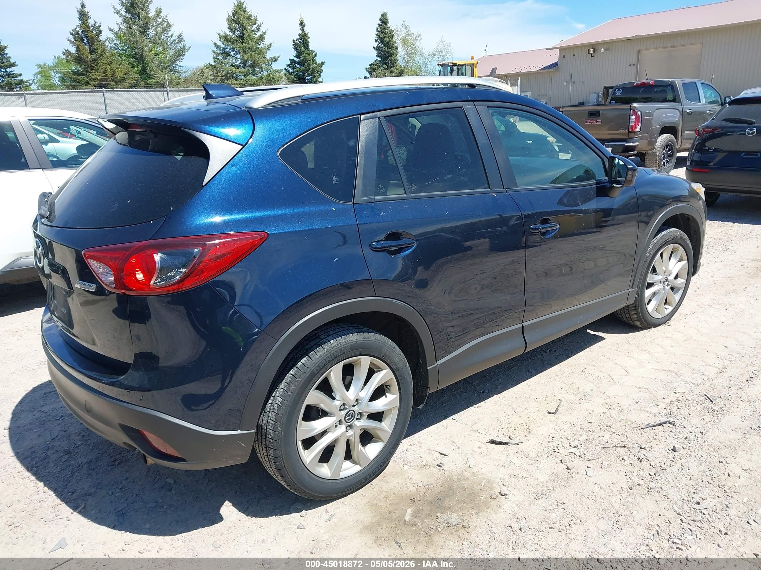 2015 Mazda Cx-5 Grand Touring Blue vin: JM3KE4DY2F0456762