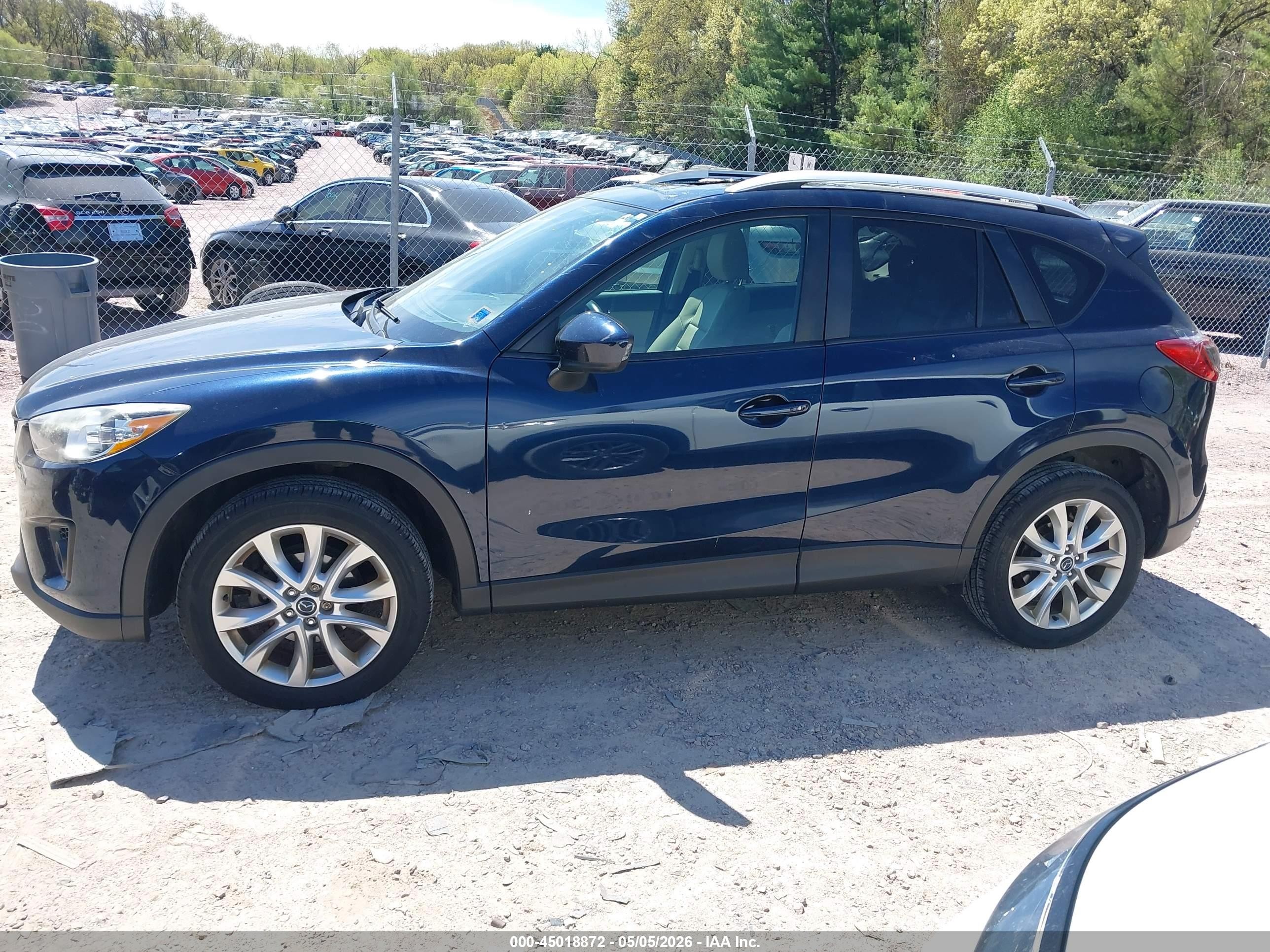 2015 Mazda Cx-5 Grand Touring Blue vin: JM3KE4DY2F0456762