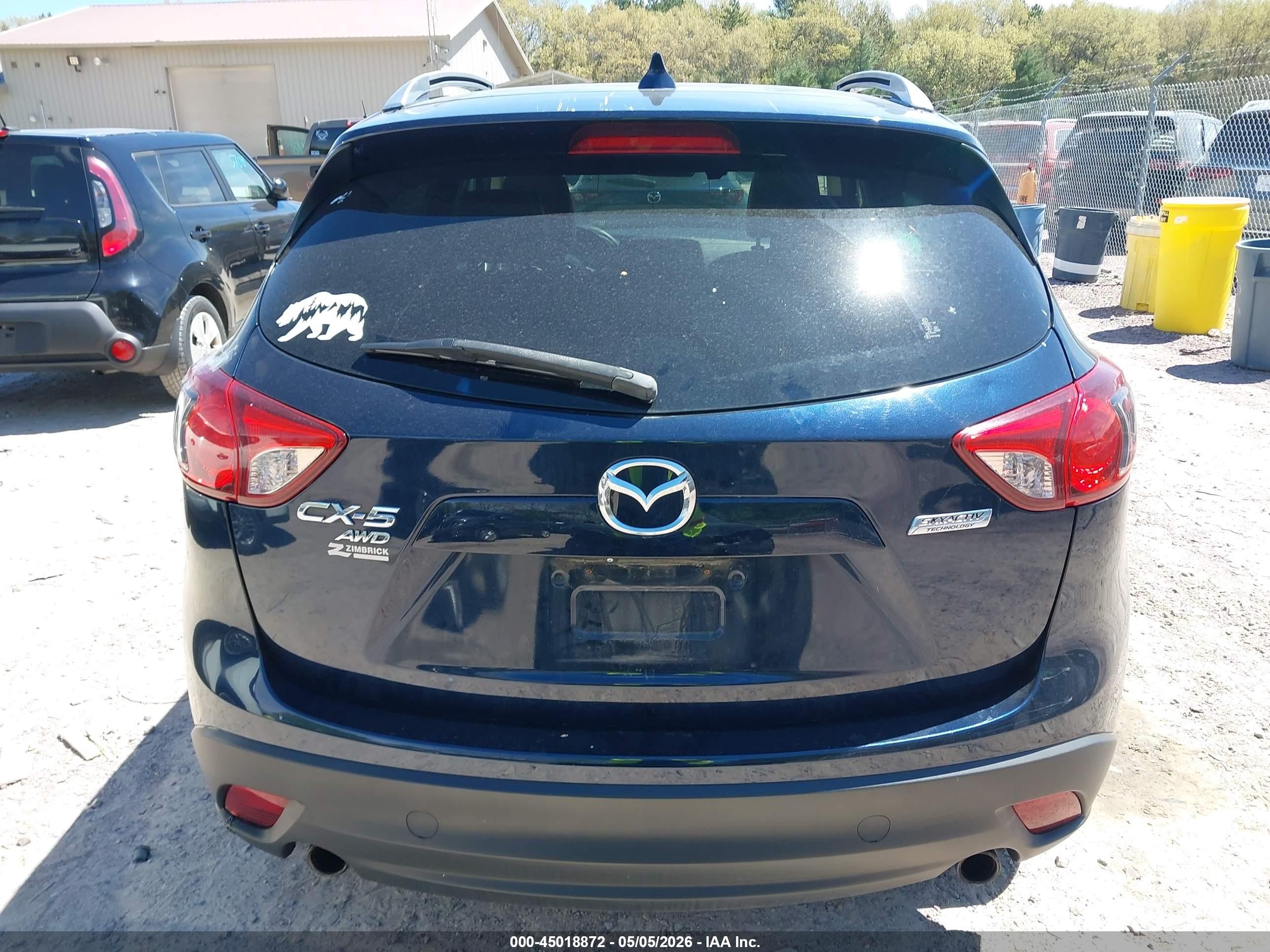 2015 Mazda Cx-5 Grand Touring Blue vin: JM3KE4DY2F0456762
