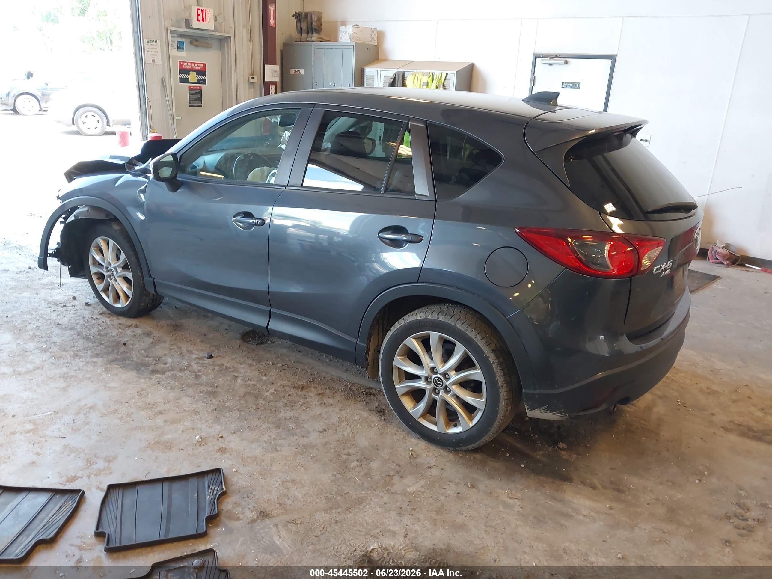 2015 Mazda Cx-5 Grand Touring Gray vin: JM3KE4DY2F0478504