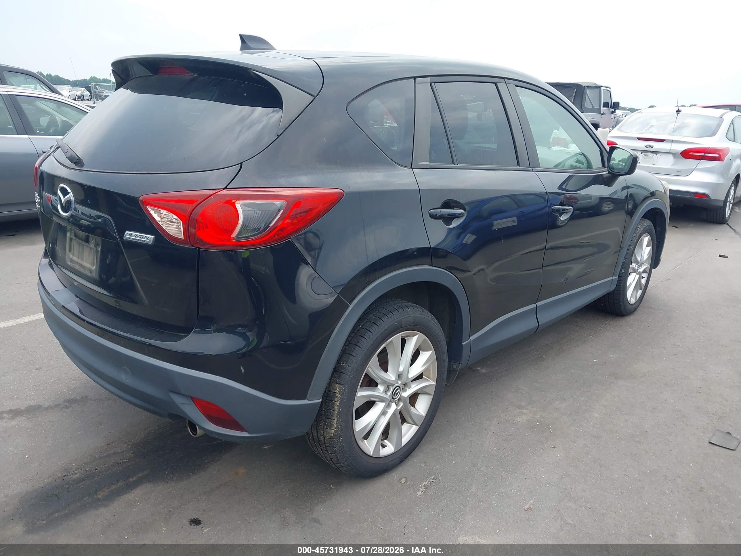 2015 Mazda Cx-5 Grand Touring Черный vin: JM3KE4DY2F0489664