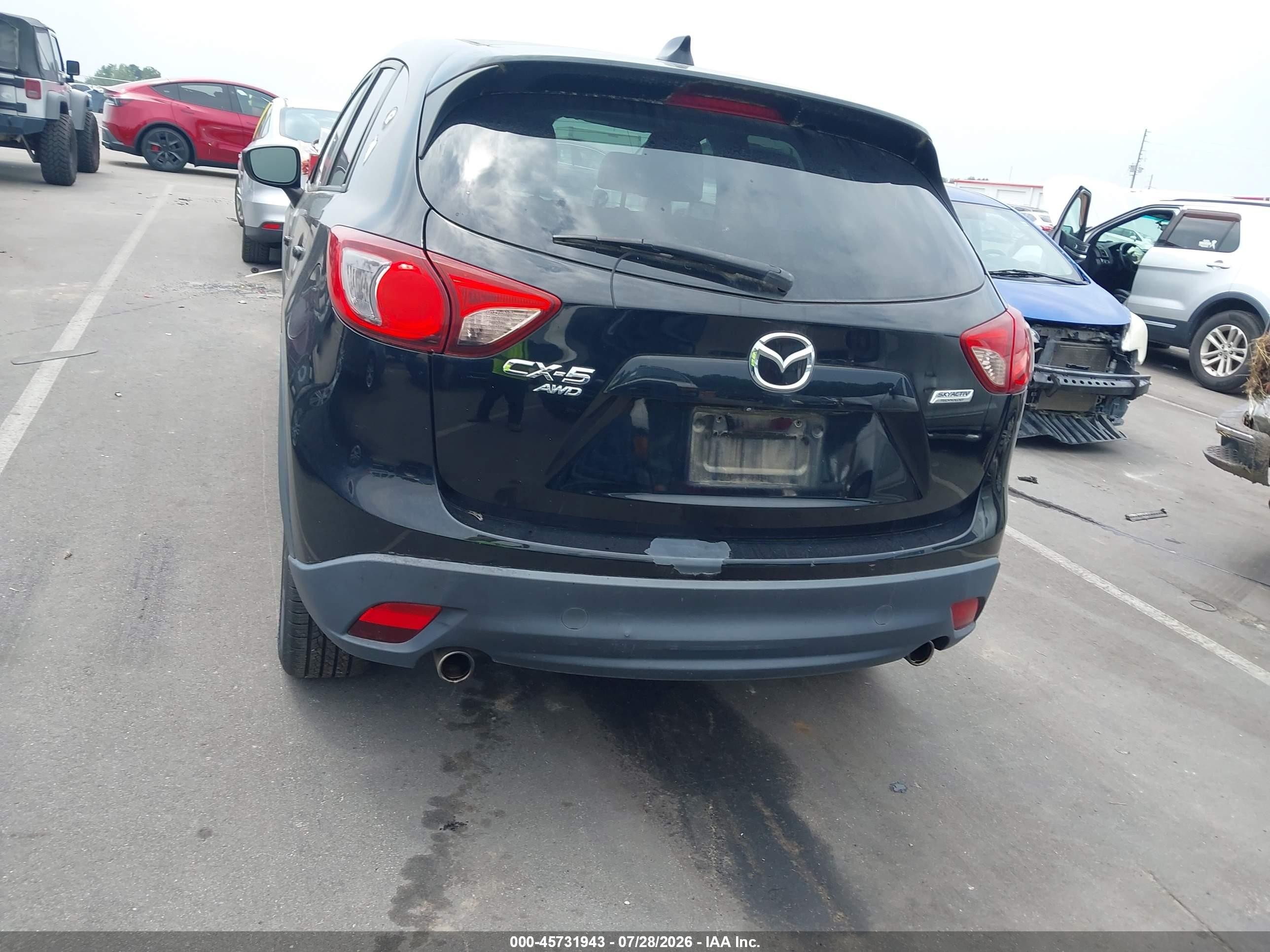 2015 Mazda Cx-5 Grand Touring Черный vin: JM3KE4DY2F0489664