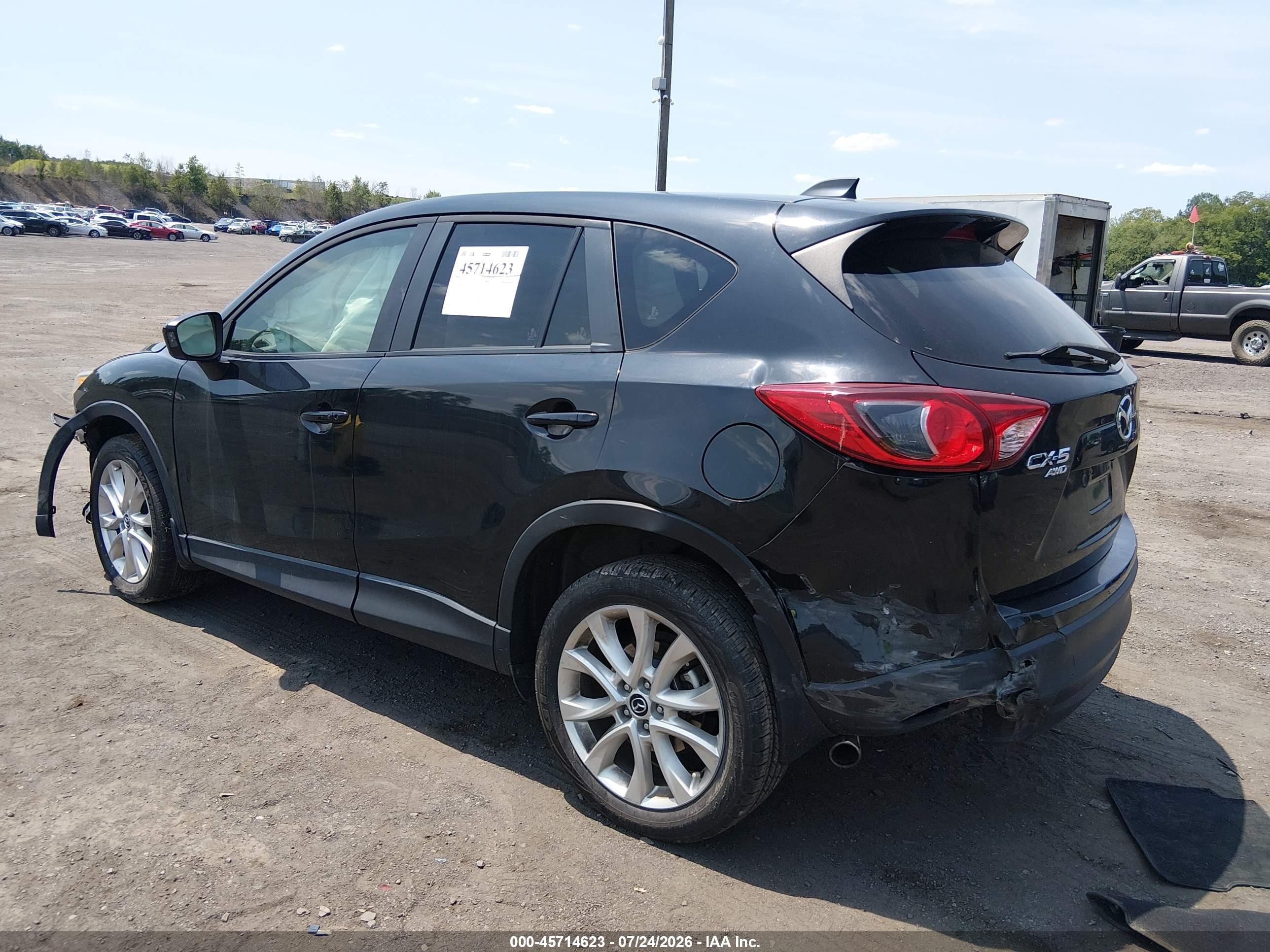 2014 Mazda Cx-5 Grand Touring Черный vin: JM3KE4DY3E0303838