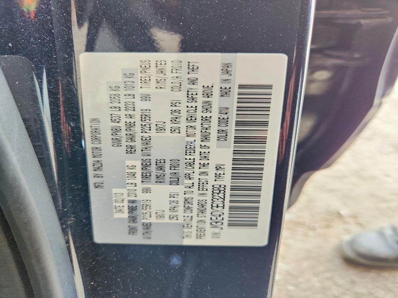 2014 Mazda Cx-5 Gt Черный vin: JM3KE4DY3E0323989