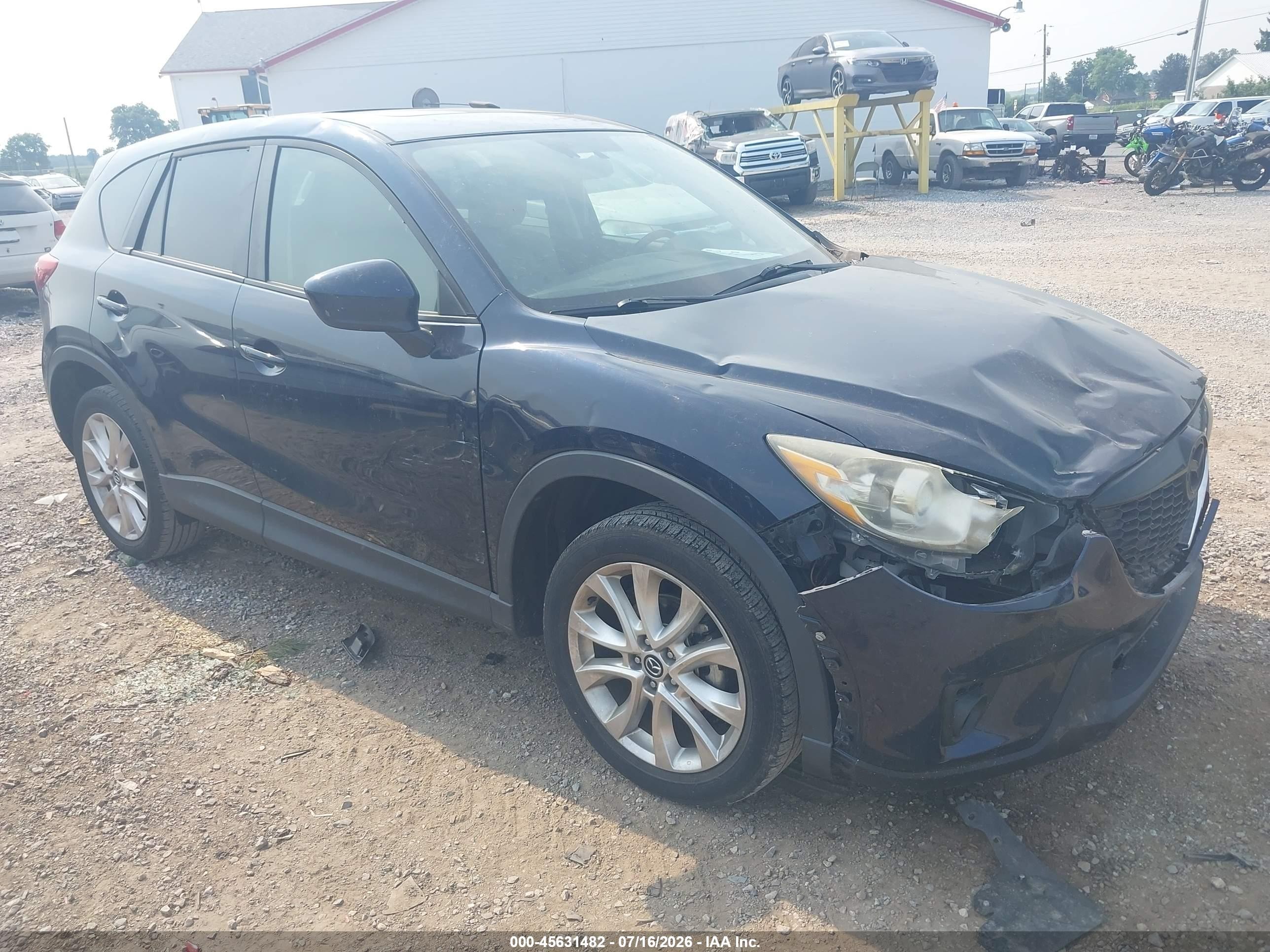 2015 Mazda Cx-5 Grand Touring Dark Blue vin: JM3KE4DY3F0433958
