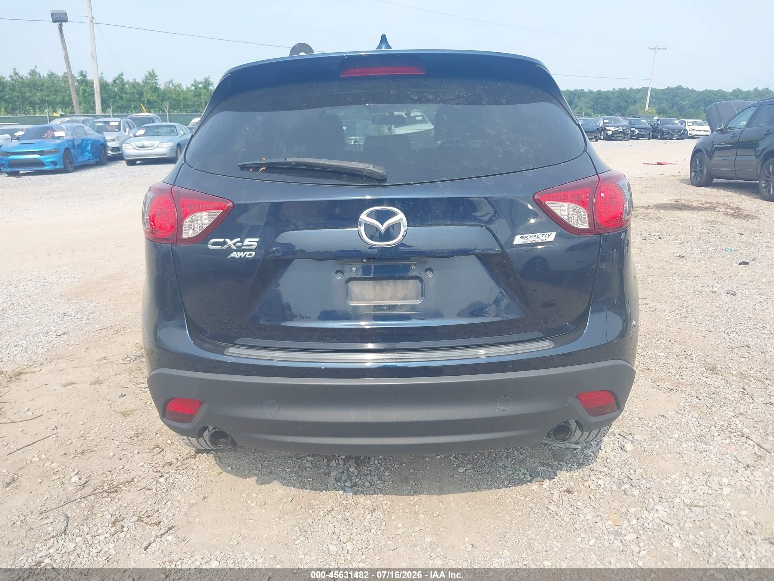 2015 Mazda Cx-5 Grand Touring Dark Blue vin: JM3KE4DY3F0433958
