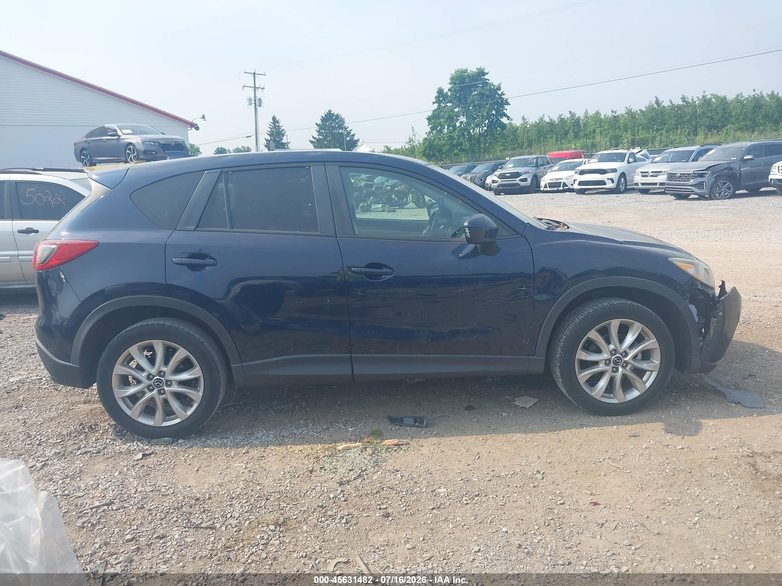 2015 Mazda Cx-5 Grand Touring Dark Blue vin: JM3KE4DY3F0433958