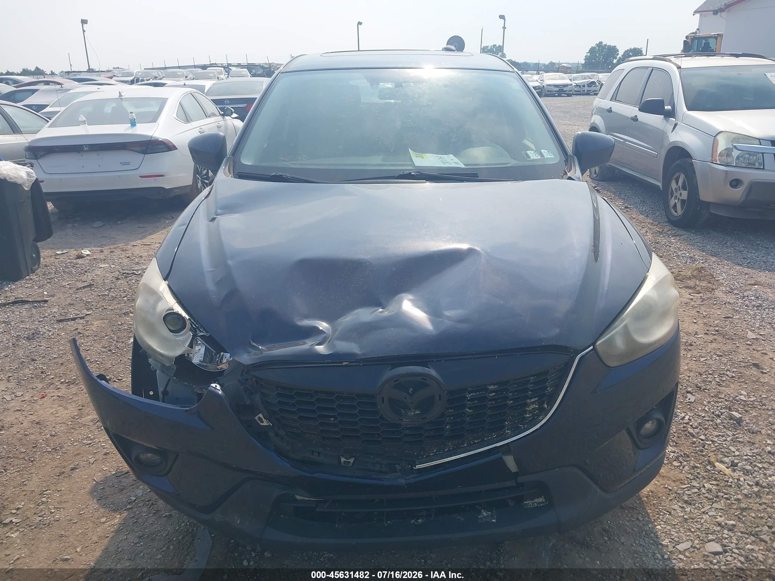 2015 Mazda Cx-5 Grand Touring Dark Blue vin: JM3KE4DY3F0433958