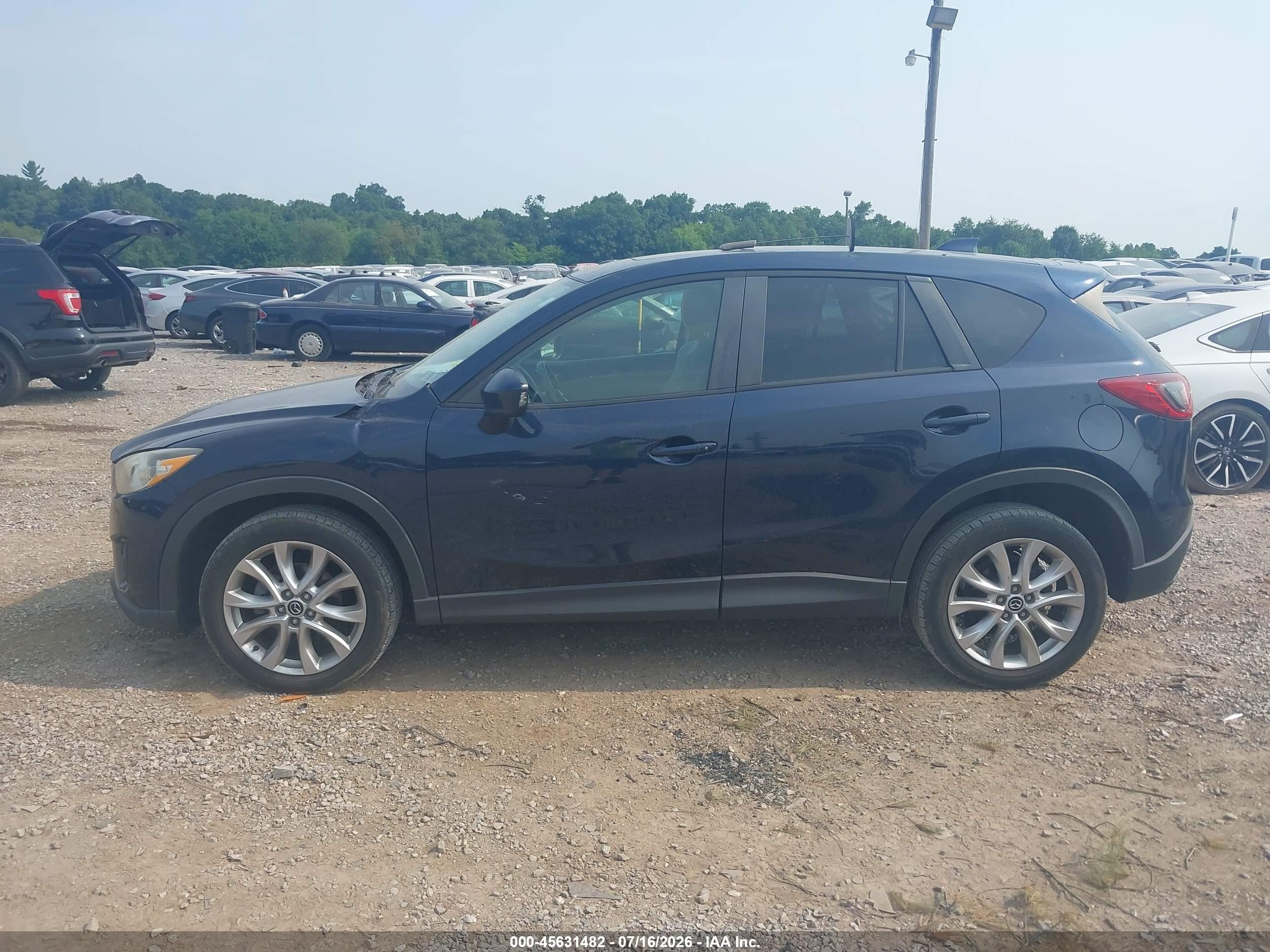 2015 Mazda Cx-5 Grand Touring Dark Blue vin: JM3KE4DY3F0433958