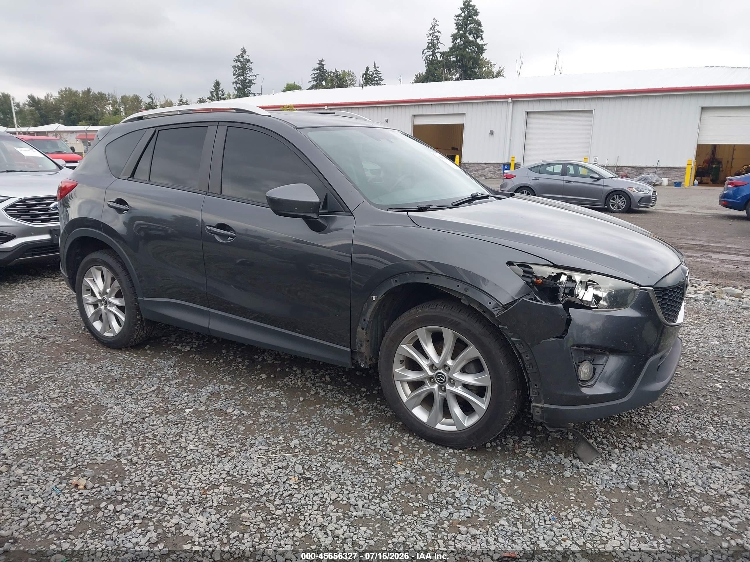 2015 Mazda Cx-5 Grand Touring Gray vin: JM3KE4DY3F0443809