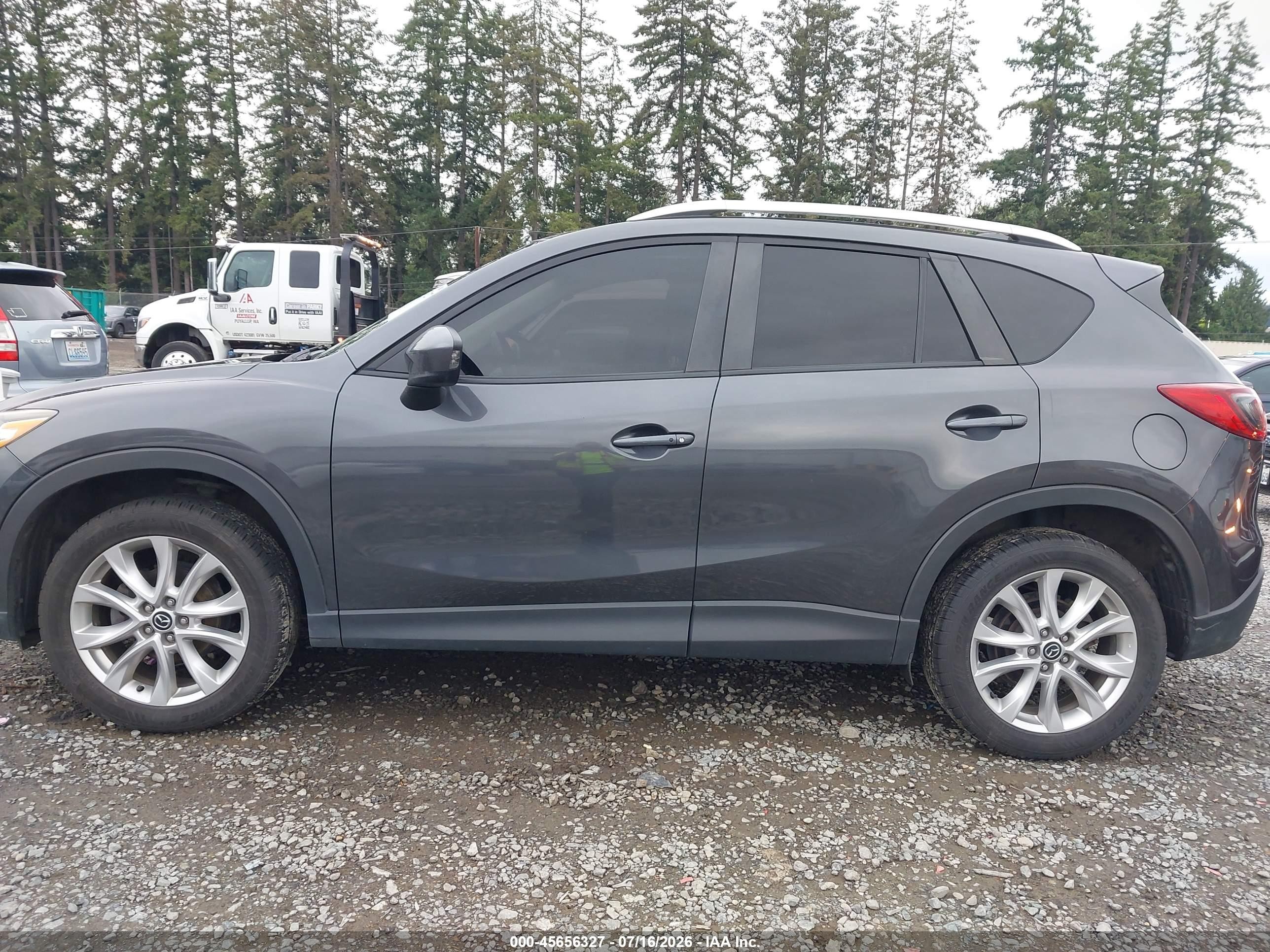 2015 Mazda Cx-5 Grand Touring Gray vin: JM3KE4DY3F0443809