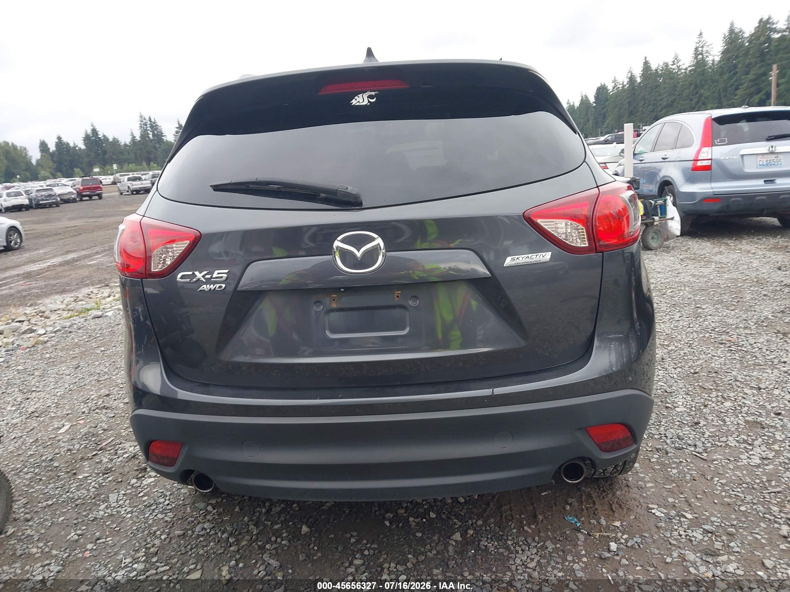 2015 Mazda Cx-5 Grand Touring Gray vin: JM3KE4DY3F0443809