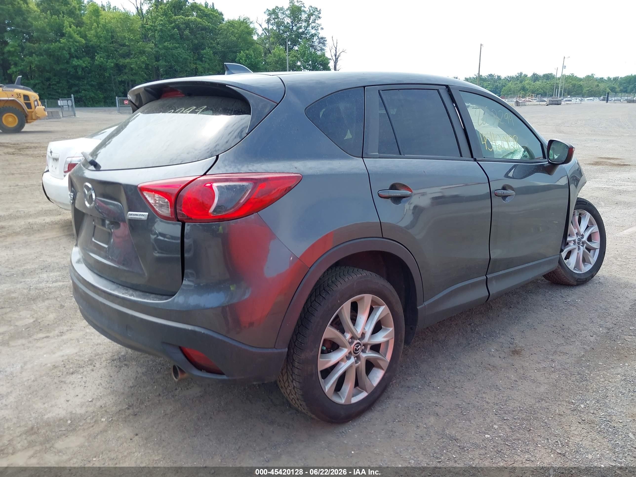 2015 Mazda Cx-5 Grand Touring Gray vin: JM3KE4DY3F0468886