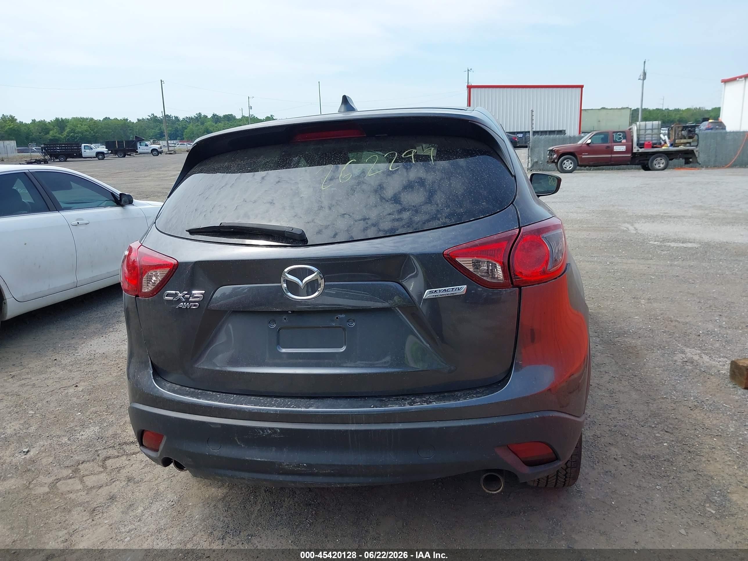 2015 Mazda Cx-5 Grand Touring Gray vin: JM3KE4DY3F0468886