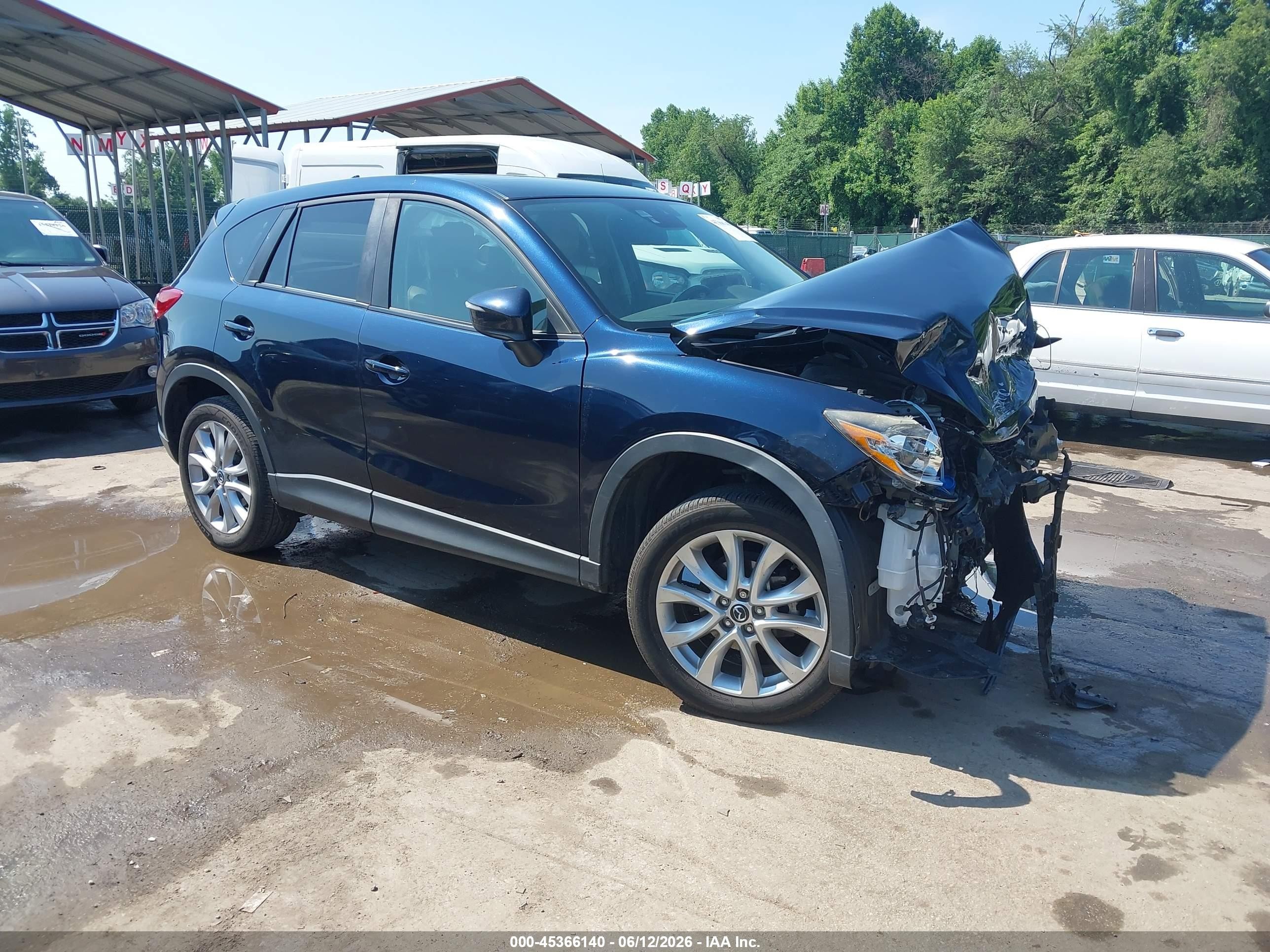 2015 Mazda Cx-5 Grand Touring Blue vin: JM3KE4DY3F0469634