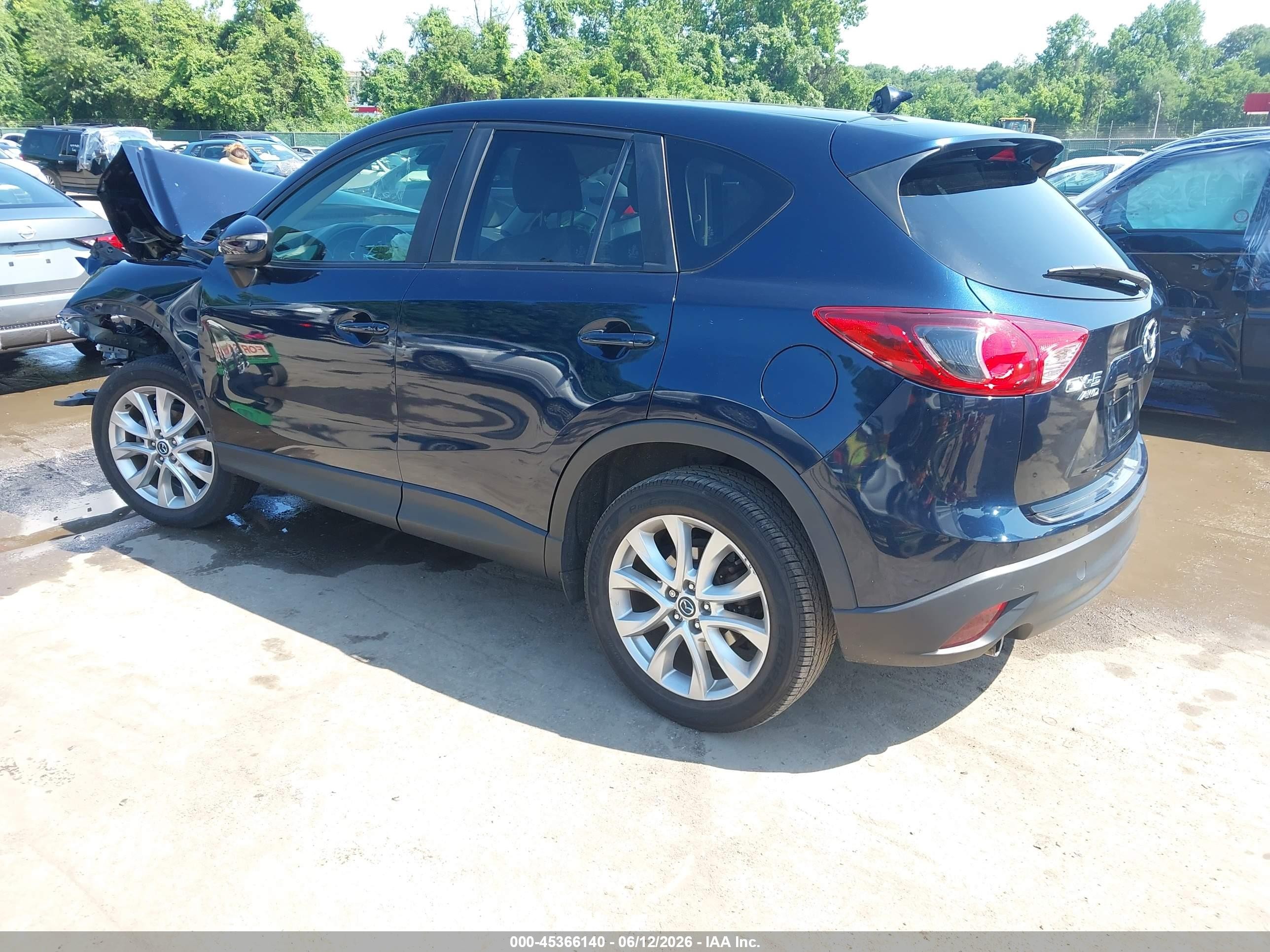 2015 Mazda Cx-5 Grand Touring Blue vin: JM3KE4DY3F0469634