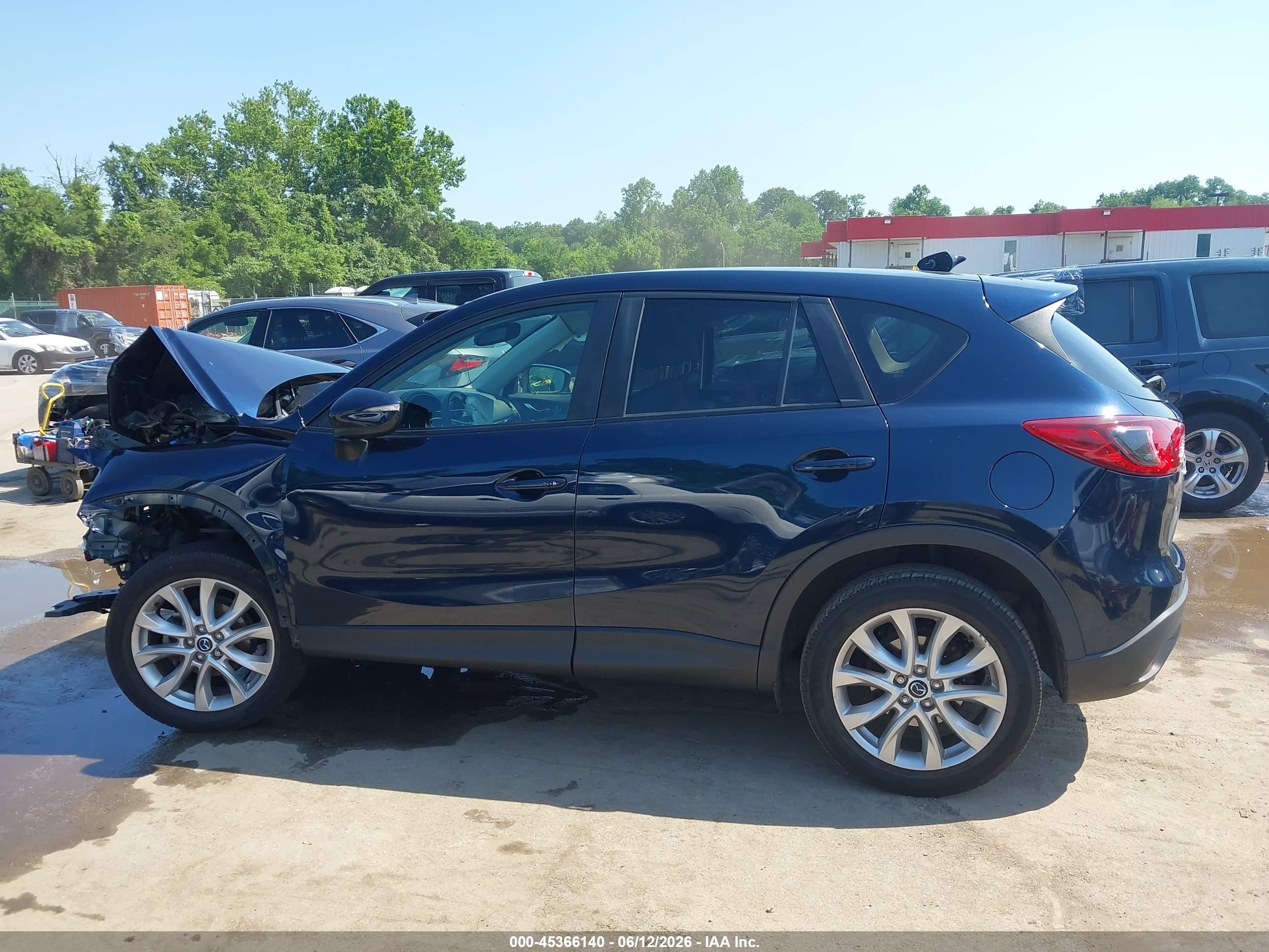 2015 Mazda Cx-5 Grand Touring Blue vin: JM3KE4DY3F0469634