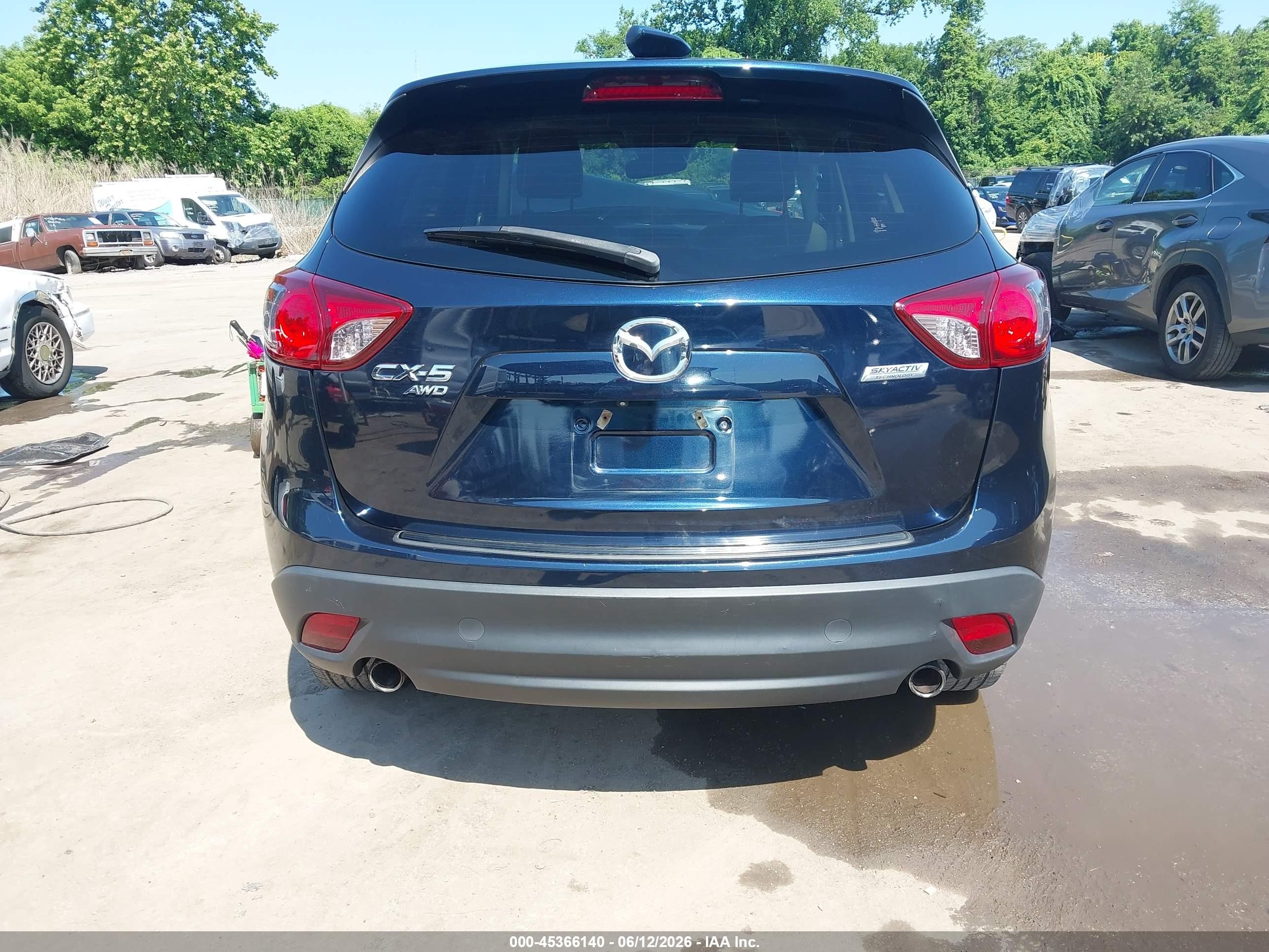 2015 Mazda Cx-5 Grand Touring Blue vin: JM3KE4DY3F0469634
