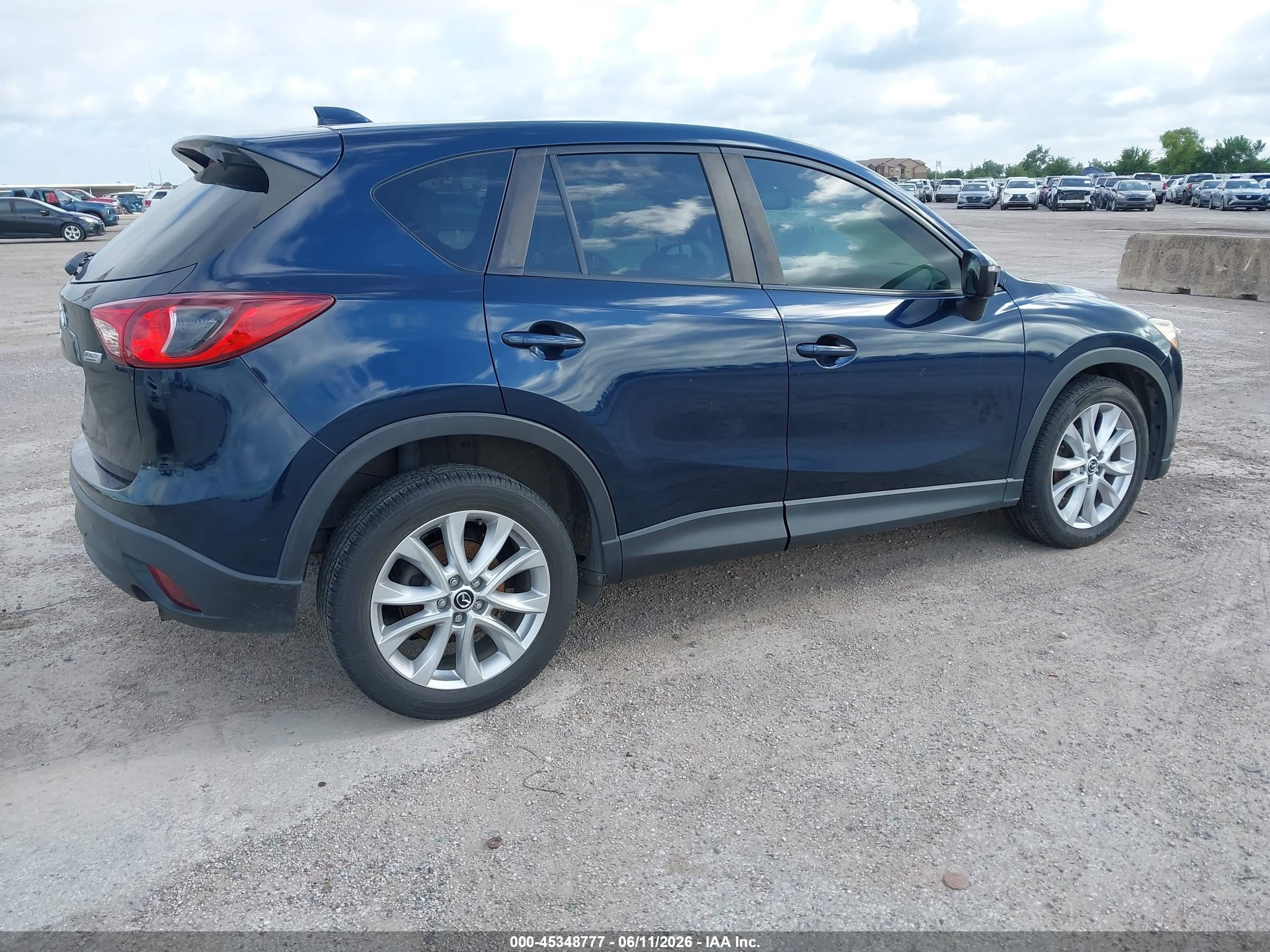 2015 Mazda Cx-5 Grand Touring Blue vin: JM3KE4DY3F0527693
