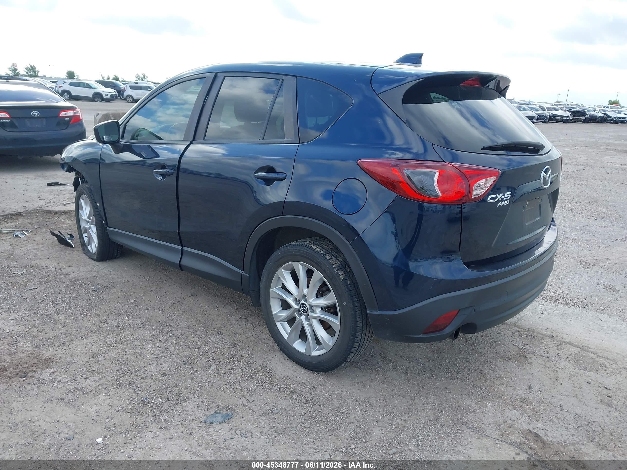 2015 Mazda Cx-5 Grand Touring Blue vin: JM3KE4DY3F0527693