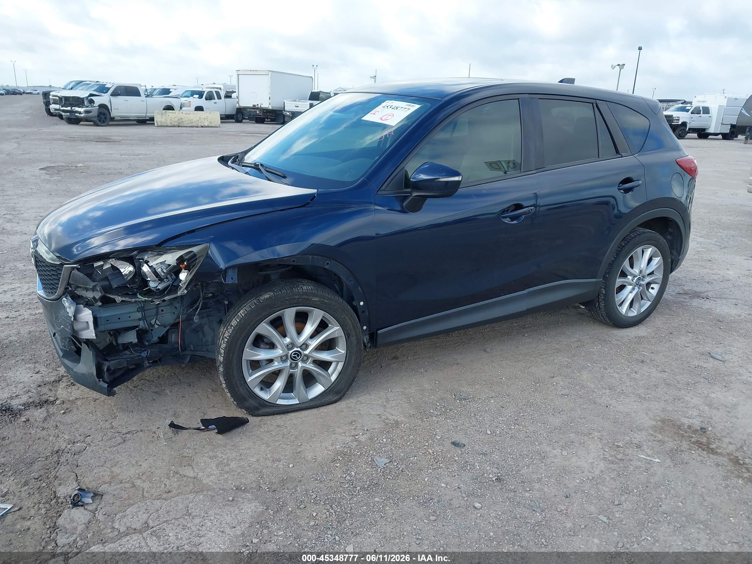 2015 Mazda Cx-5 Grand Touring Blue vin: JM3KE4DY3F0527693