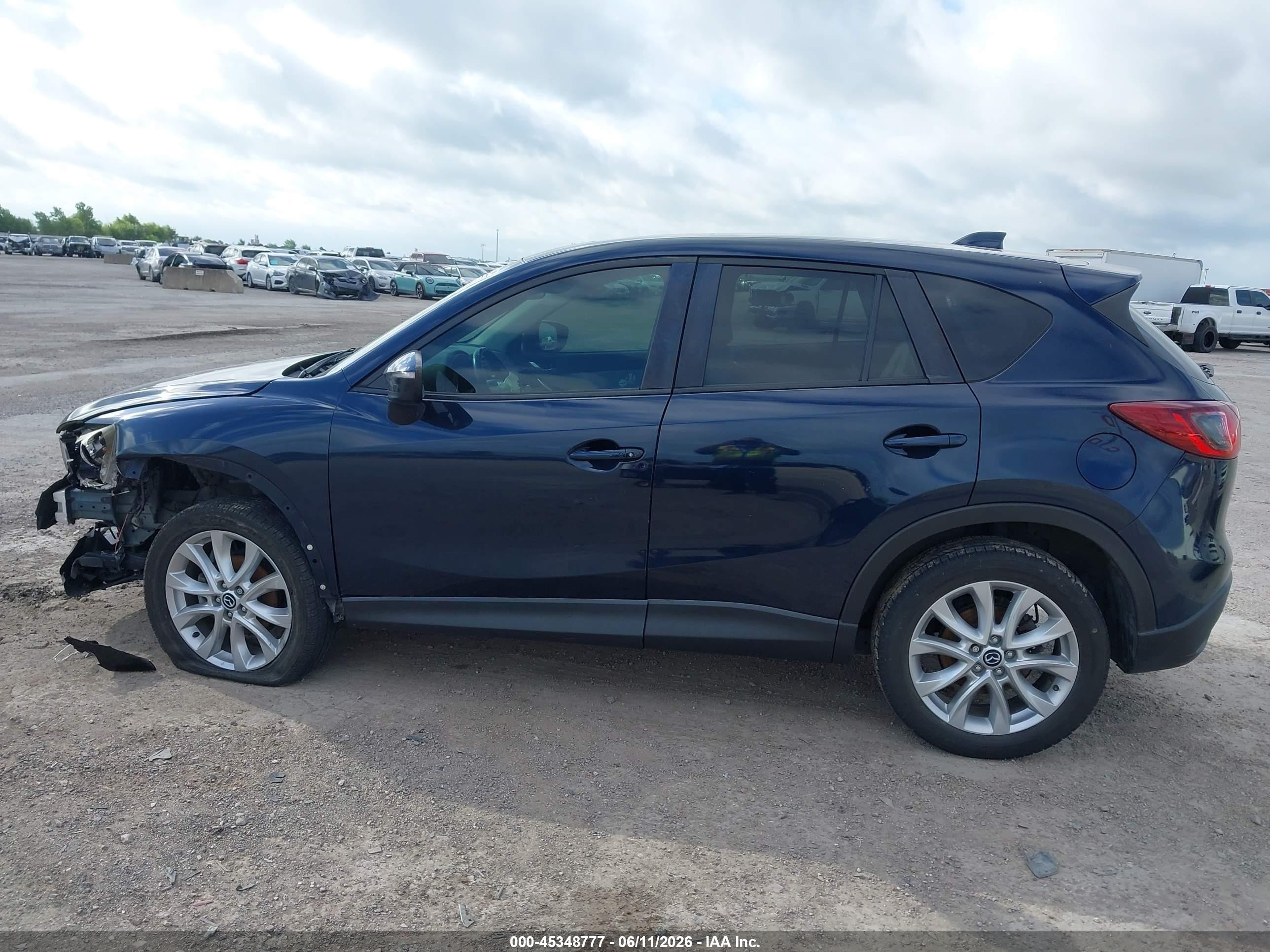 2015 Mazda Cx-5 Grand Touring Blue vin: JM3KE4DY3F0527693