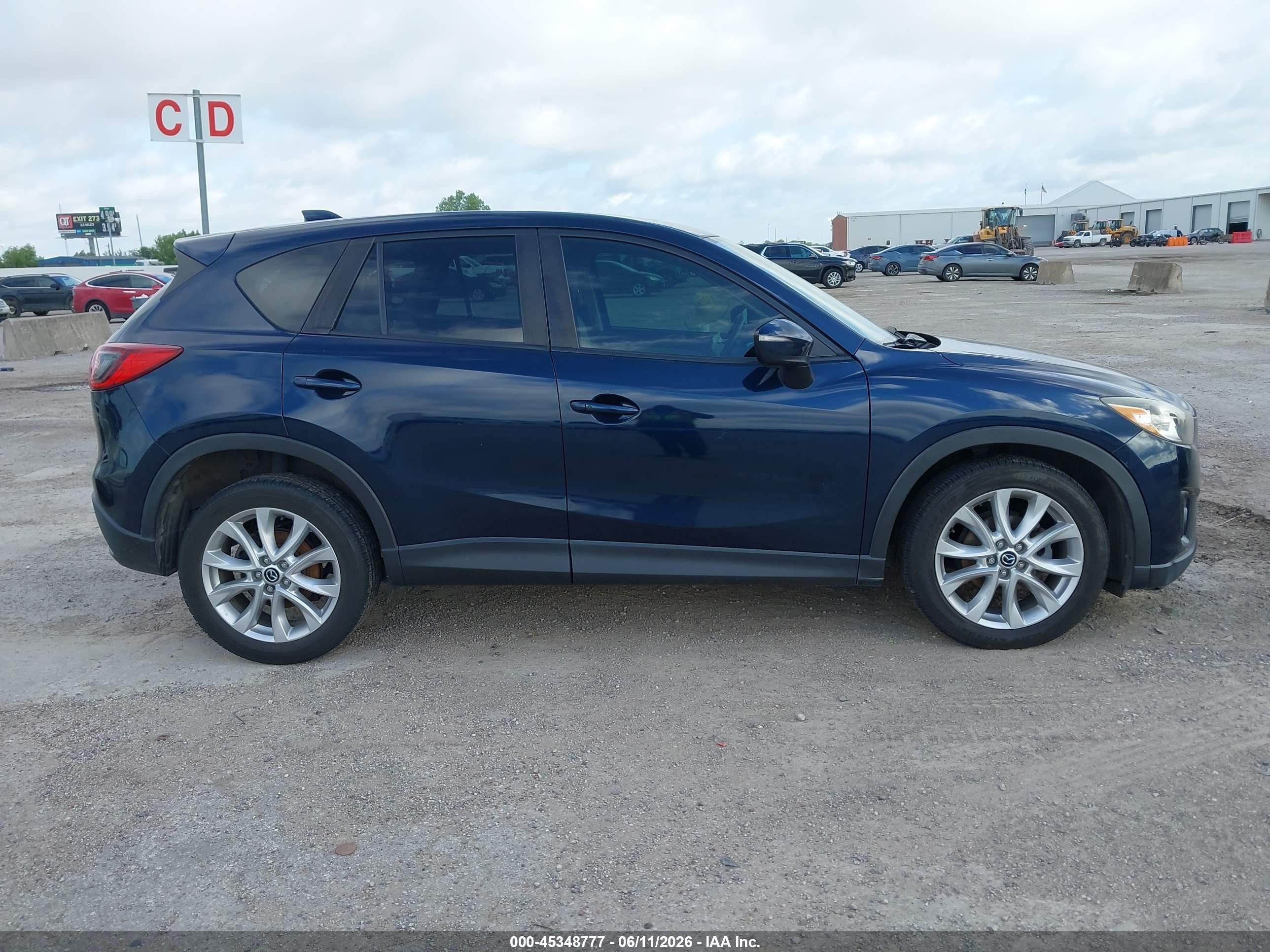 2015 Mazda Cx-5 Grand Touring Blue vin: JM3KE4DY3F0527693