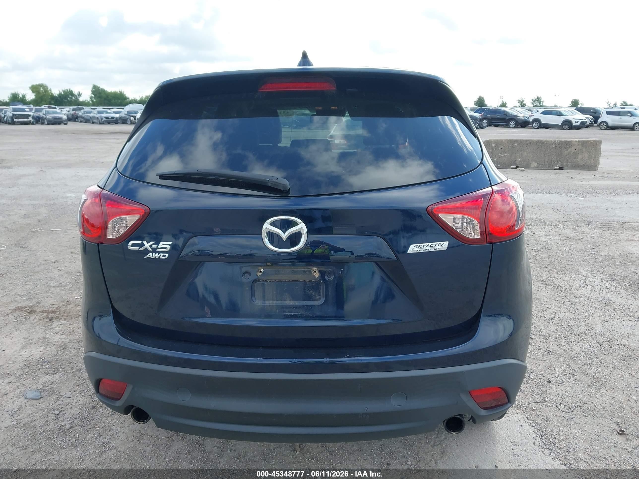 2015 Mazda Cx-5 Grand Touring Blue vin: JM3KE4DY3F0527693