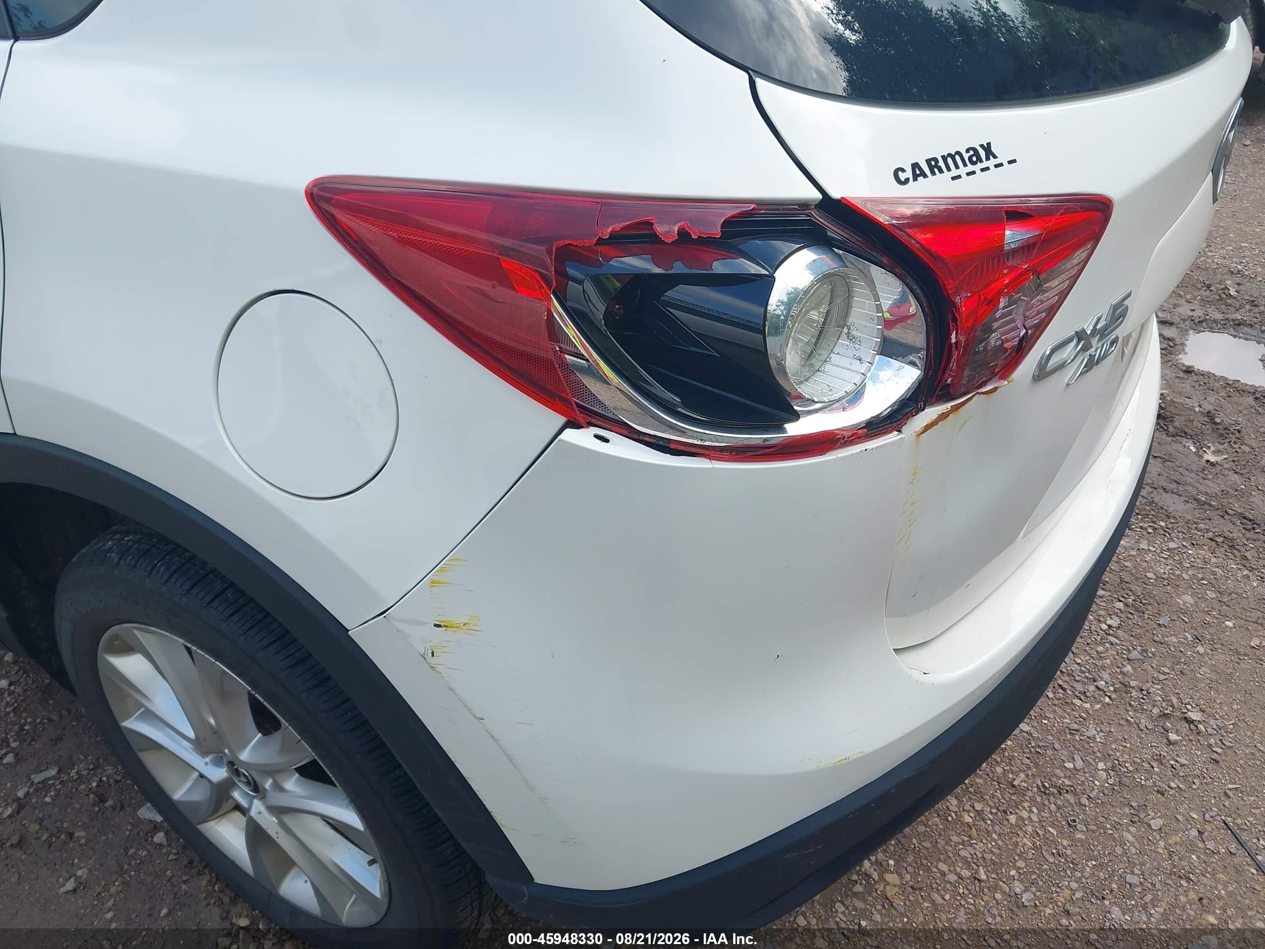 2015 Mazda Cx-5 Grand Touring White vin: JM3KE4DY3F0541660