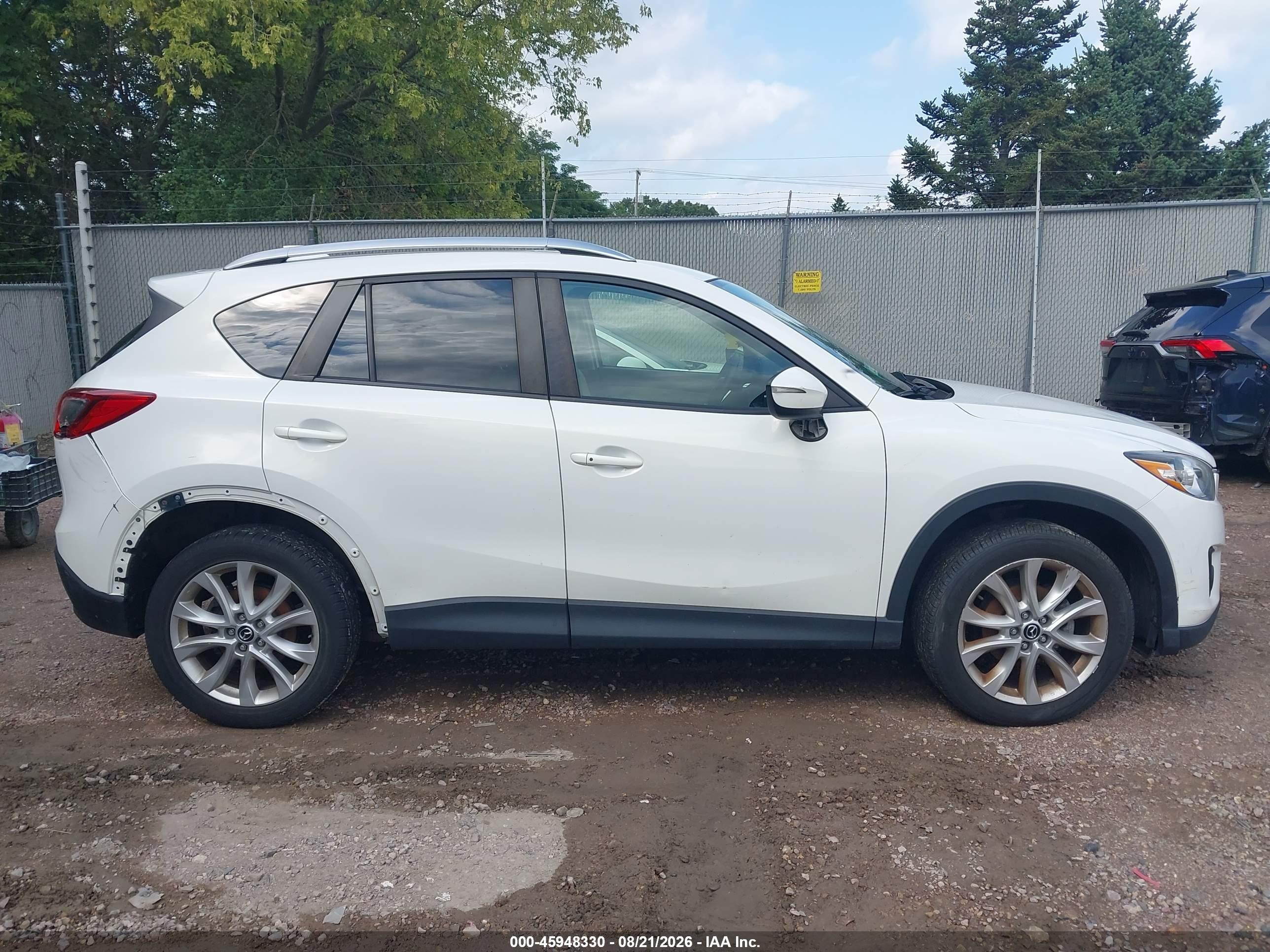 2015 Mazda Cx-5 Grand Touring White vin: JM3KE4DY3F0541660