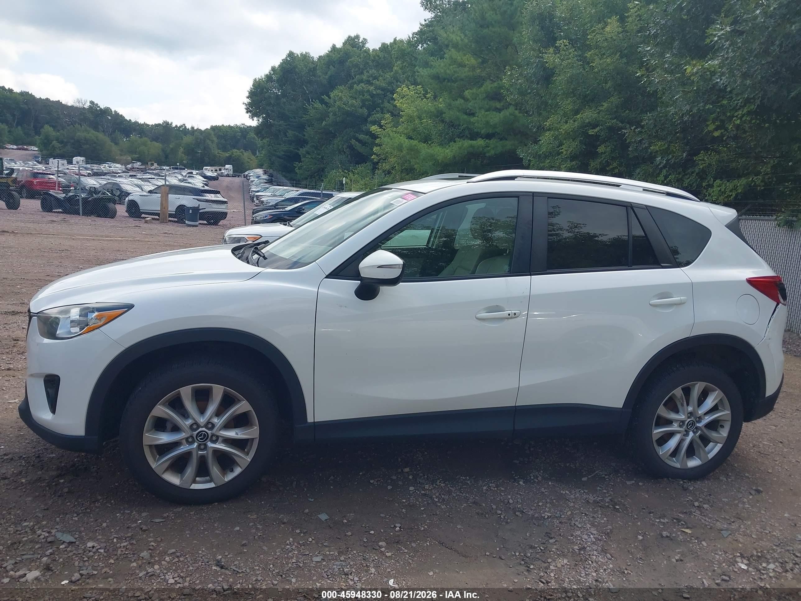 2015 Mazda Cx-5 Grand Touring White vin: JM3KE4DY3F0541660