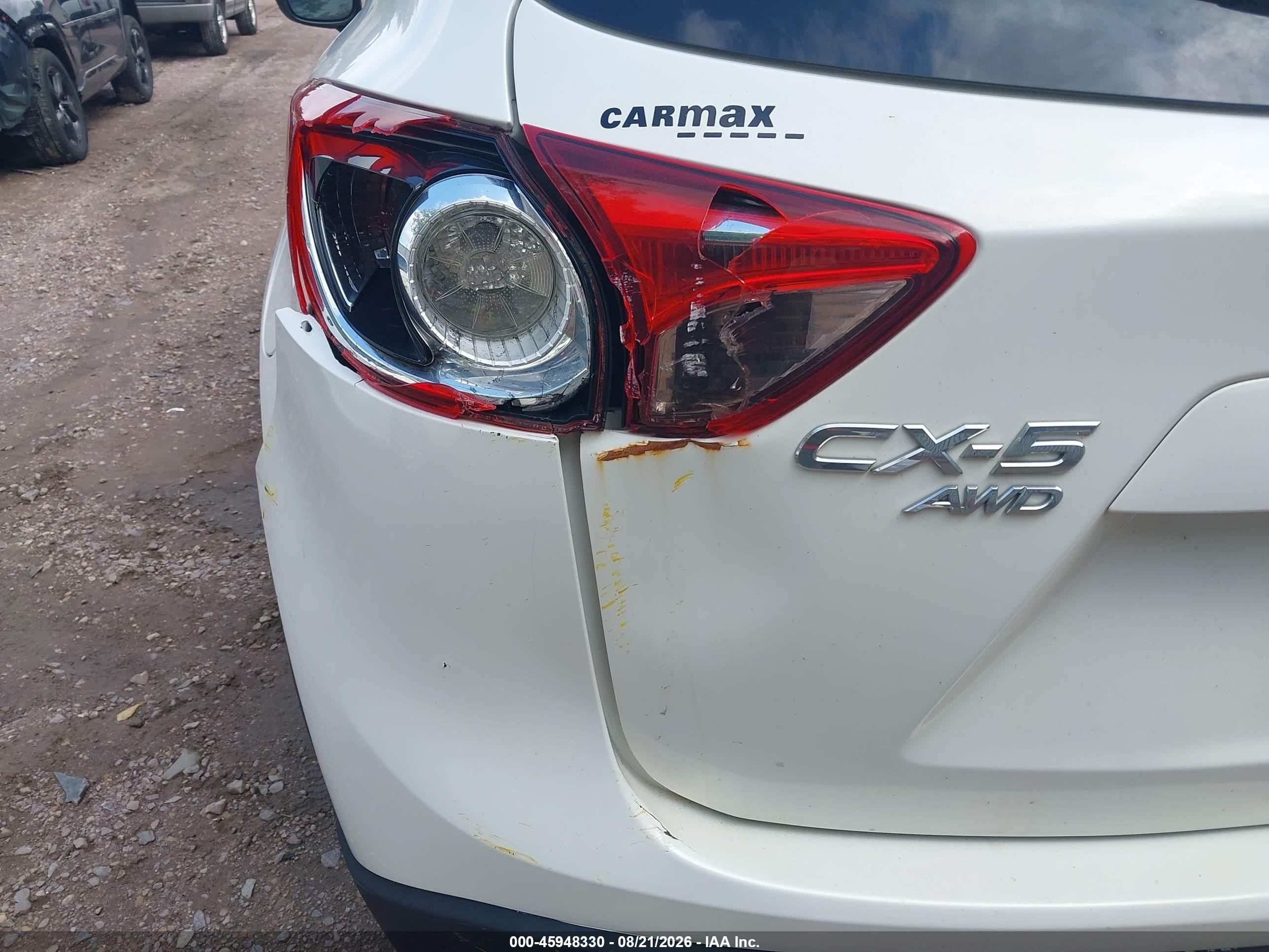 2015 Mazda Cx-5 Grand Touring White vin: JM3KE4DY3F0541660
