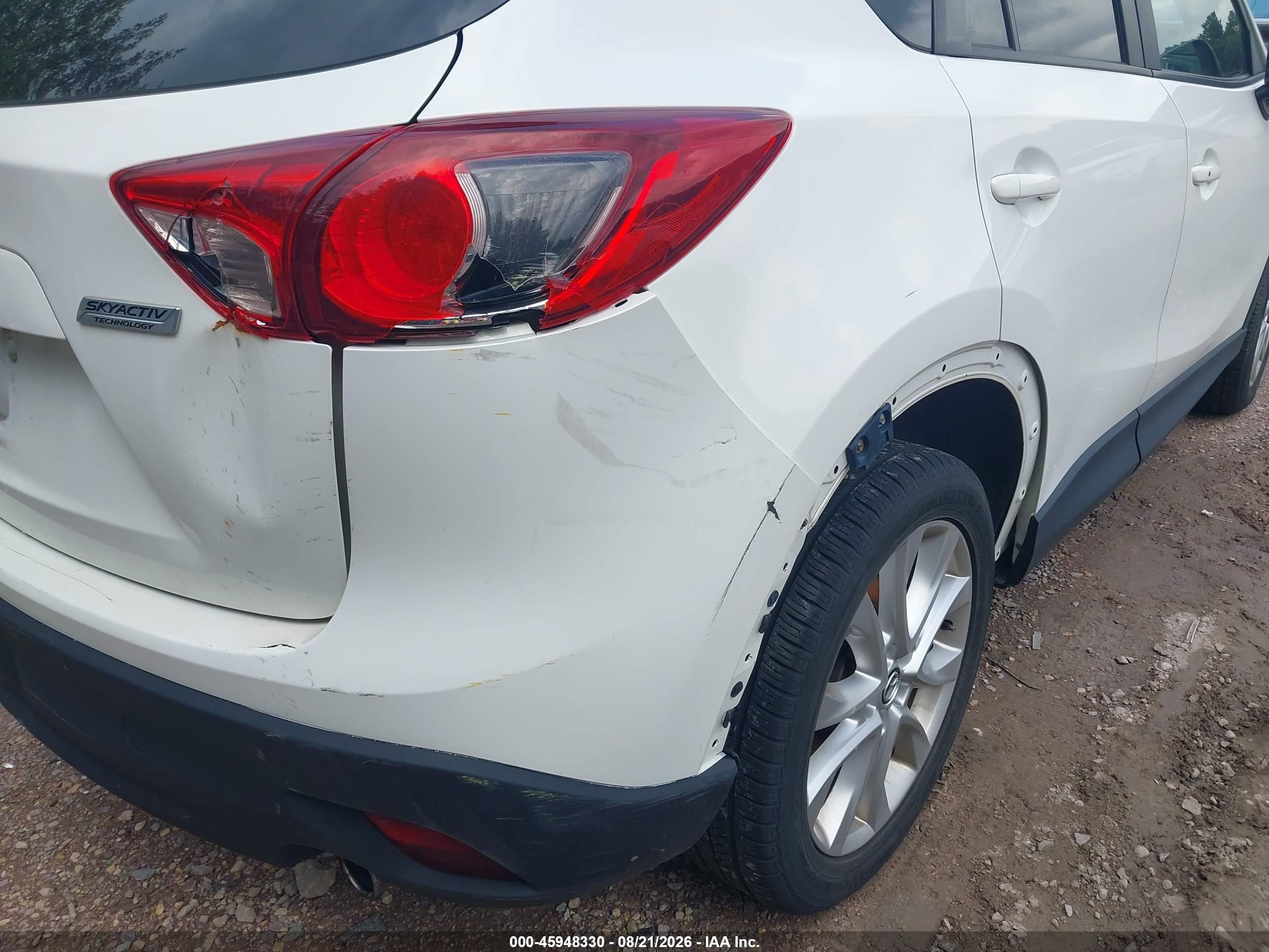 2015 Mazda Cx-5 Grand Touring White vin: JM3KE4DY3F0541660