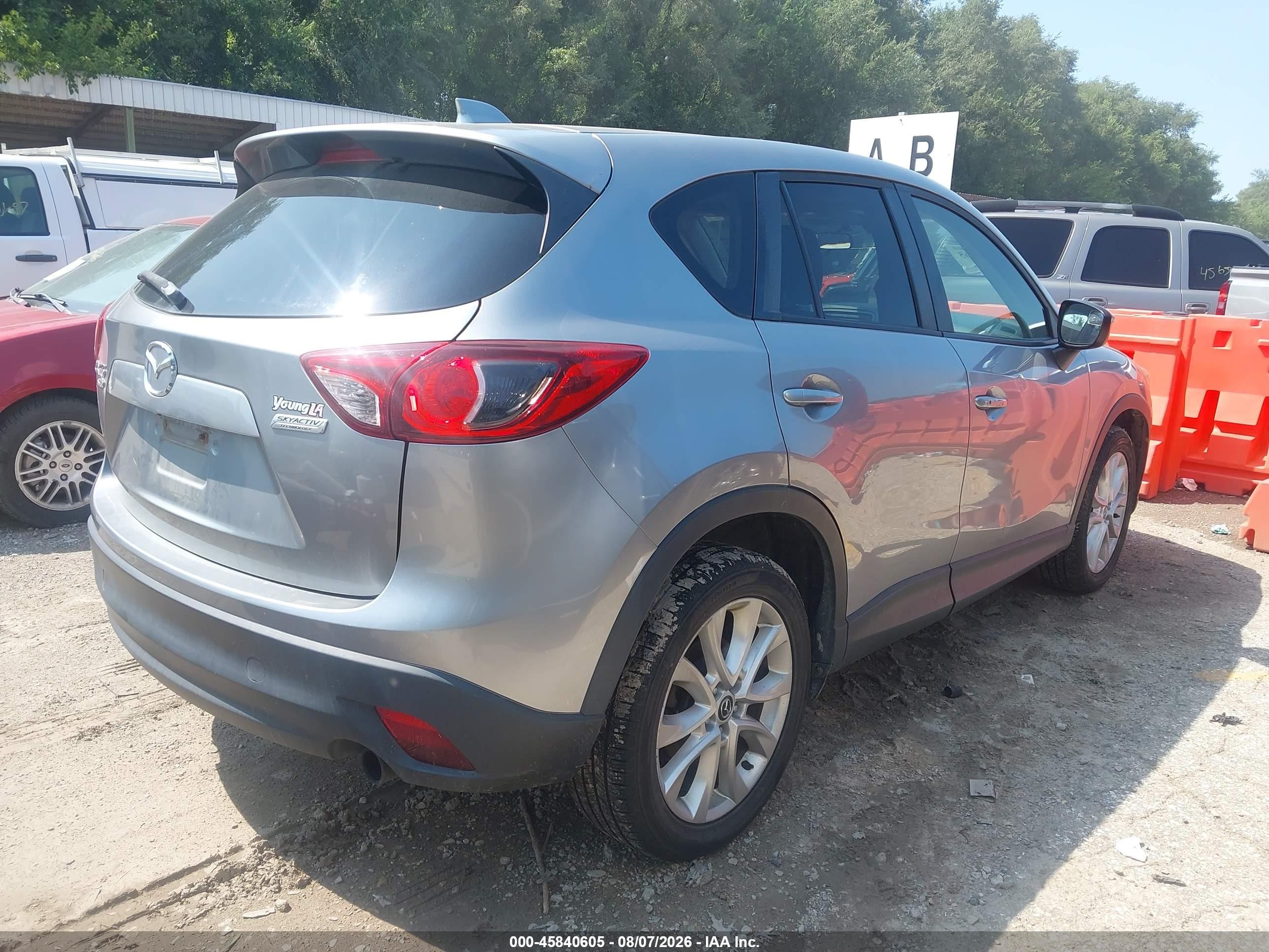 2015 Mazda Cx-5 Grand Touring Серебряный vin: JM3KE4DY3F0553436