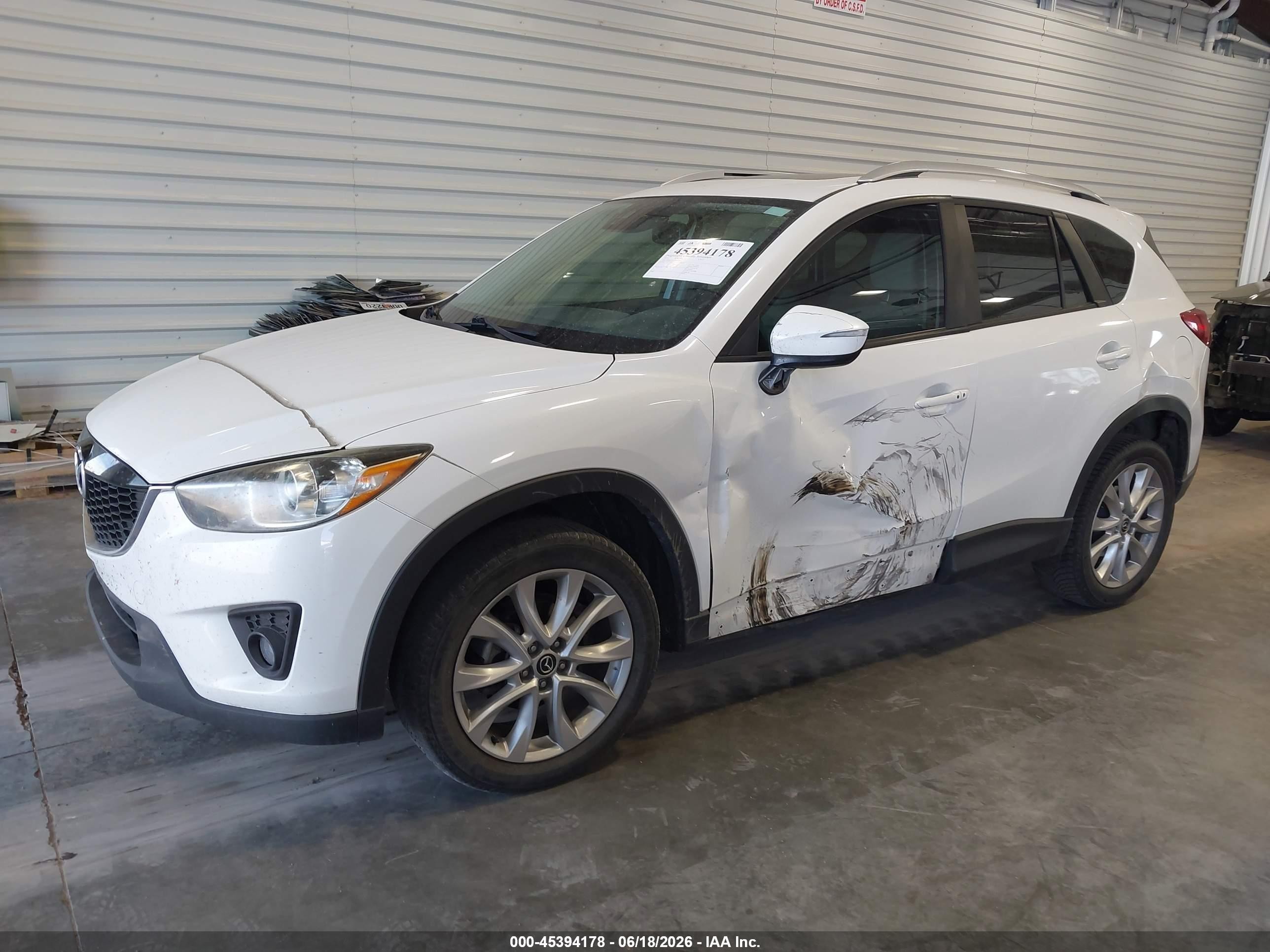 2015 Mazda Cx-5 Grand Touring White vin: JM3KE4DY3F0554165