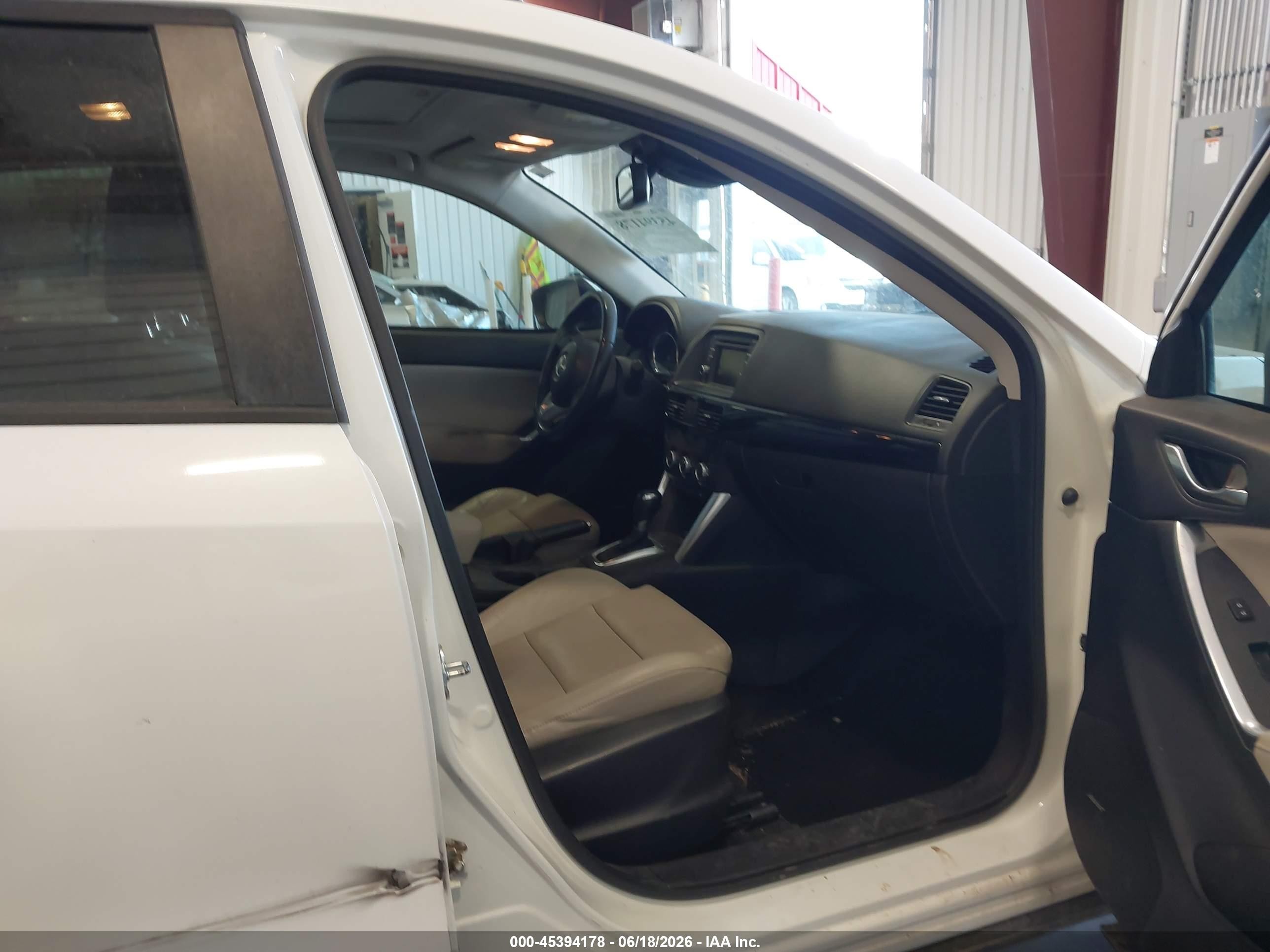 2015 Mazda Cx-5 Grand Touring White vin: JM3KE4DY3F0554165