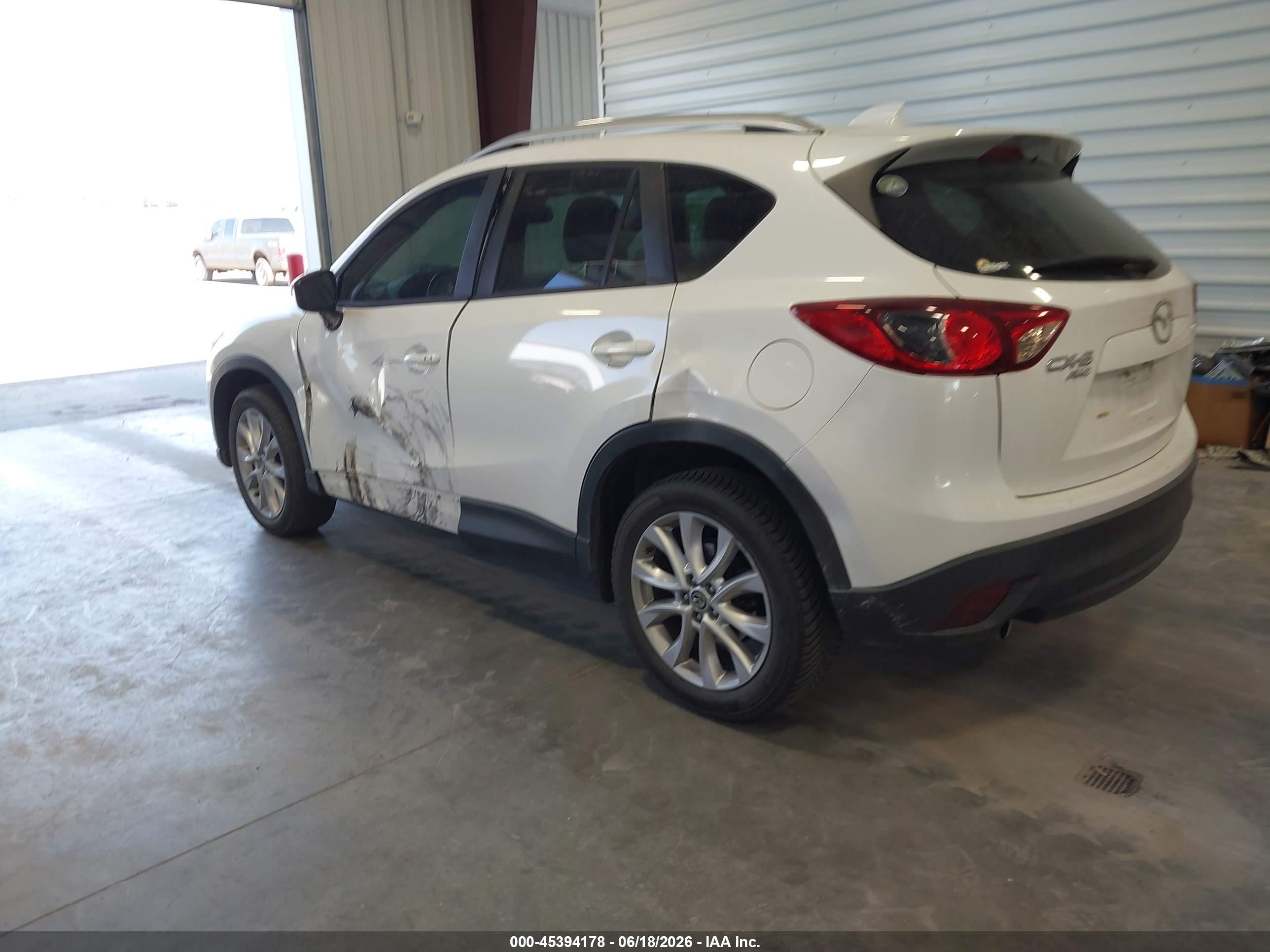 2015 Mazda Cx-5 Grand Touring White vin: JM3KE4DY3F0554165