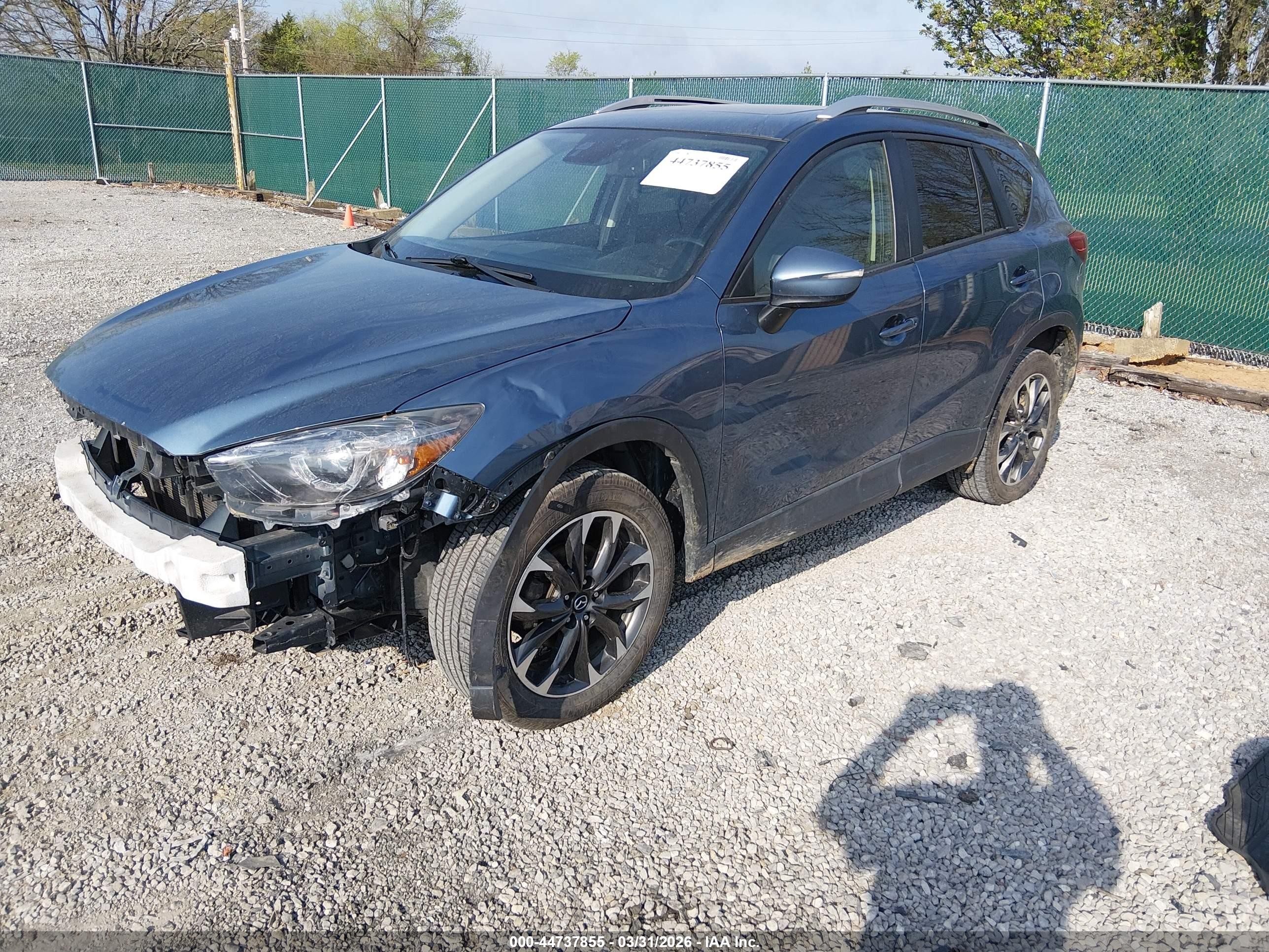 2016 Mazda Cx-5 Grand Touring Blue vin: JM3KE4DY3G0716510